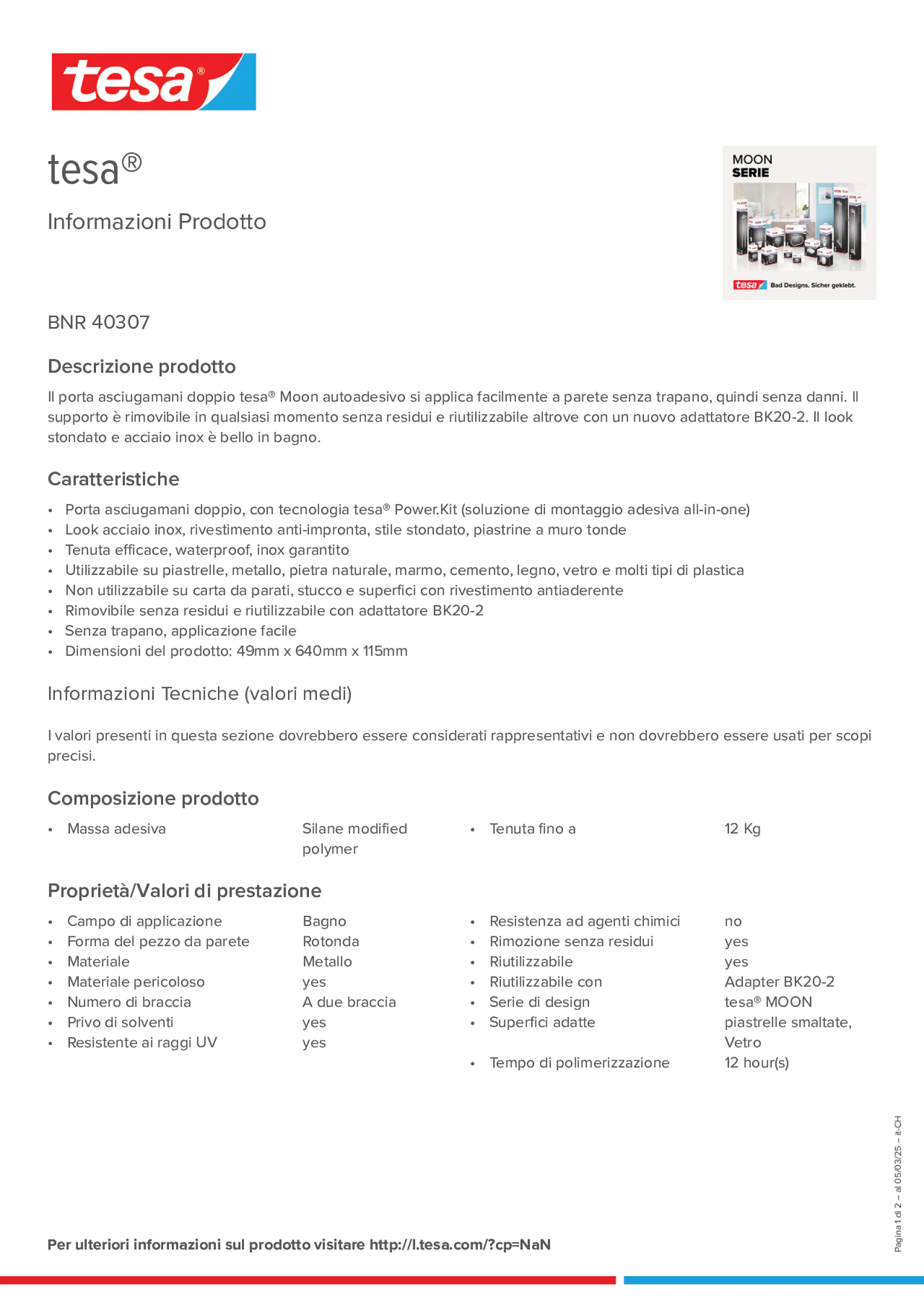 Product information_tesa® 40307_de-CH_fr-CH