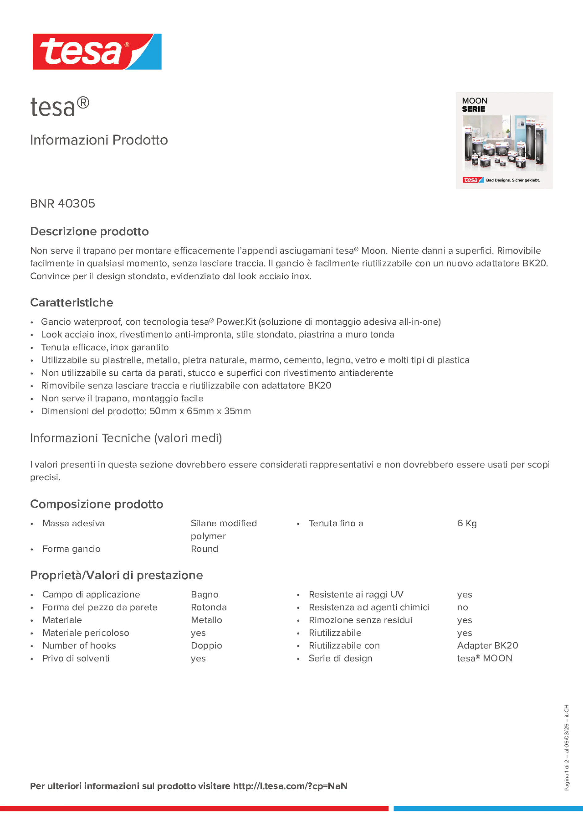 Product information_tesa® 40305_de-CH_fr-CH