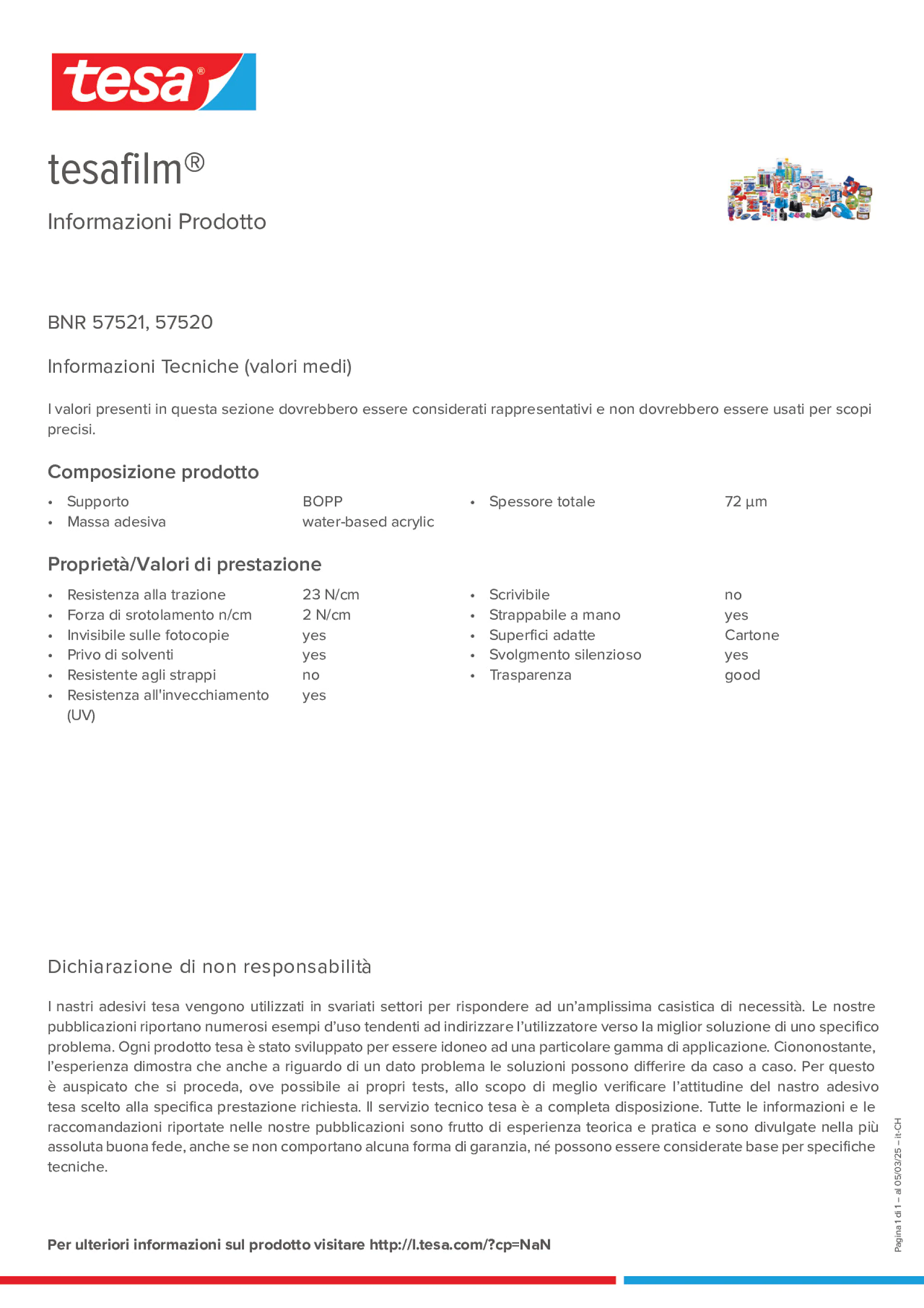 Product information_tesafilm® 57520_de-CH_fr-CH