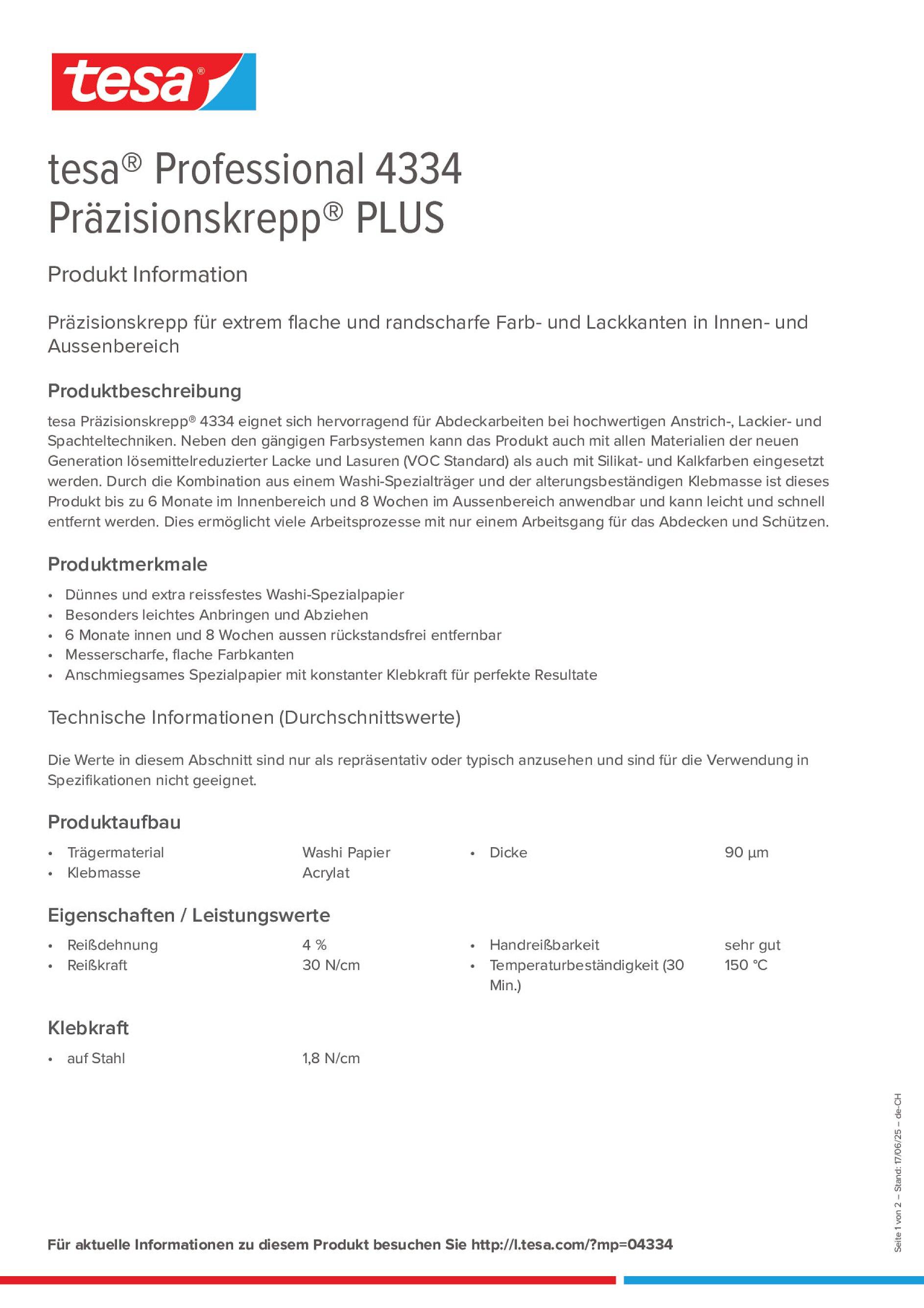 Product information_tesa® Professional 04334_de-CH_fr-CH