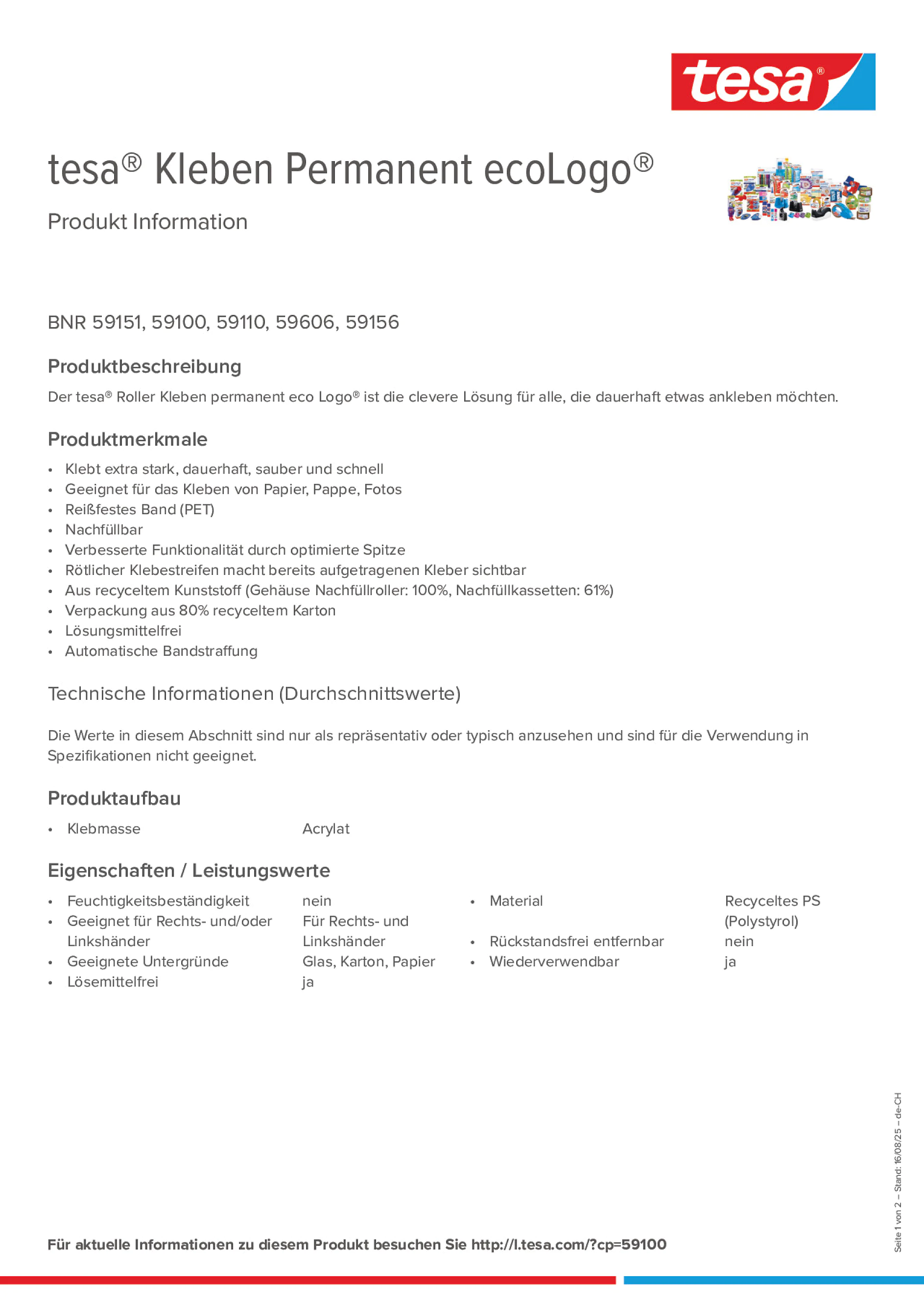 Product information_tesa® 59156_de-CH_fr-CH
