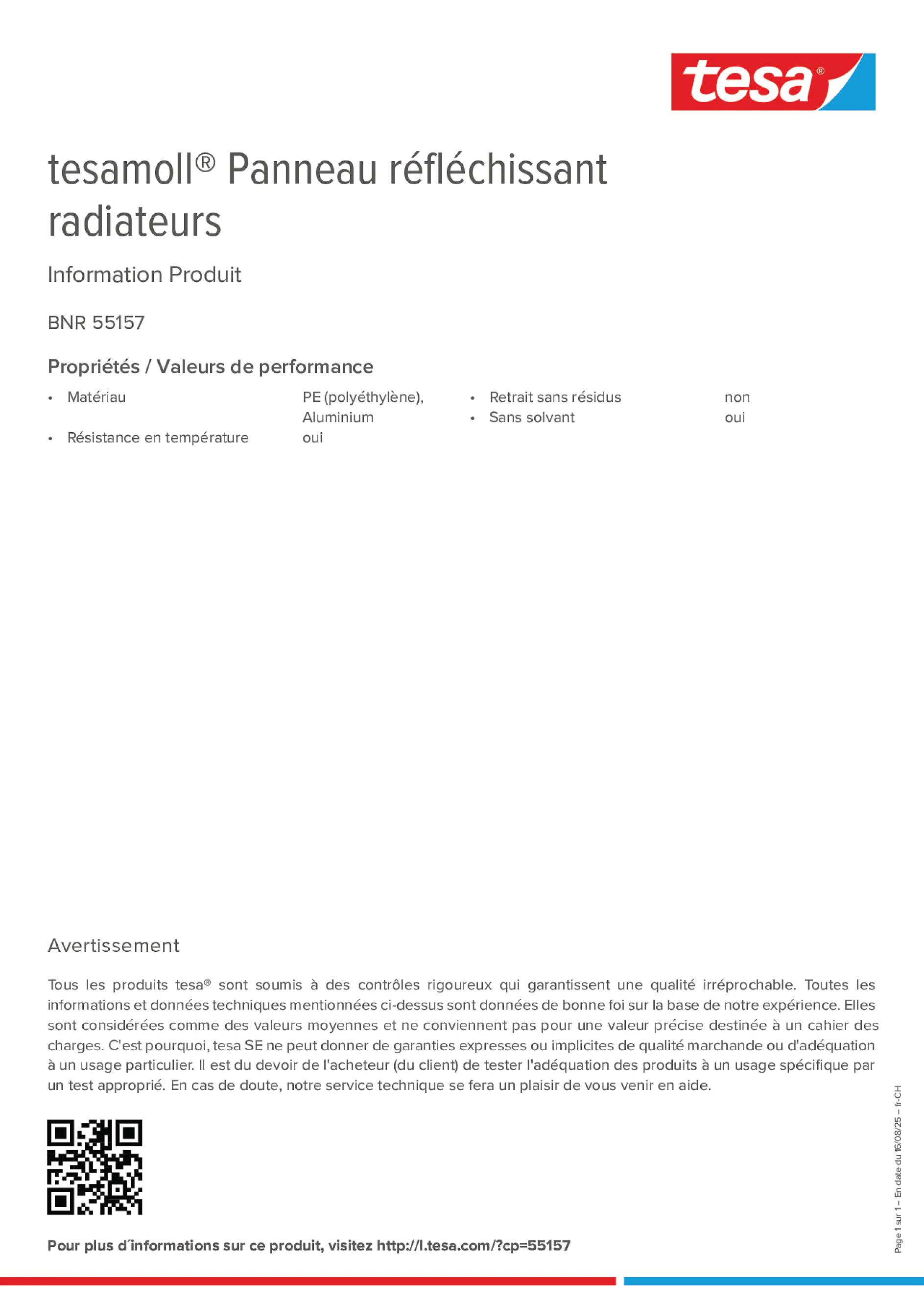 Product information_tesamoll® 55157_de-CH_fr-CH