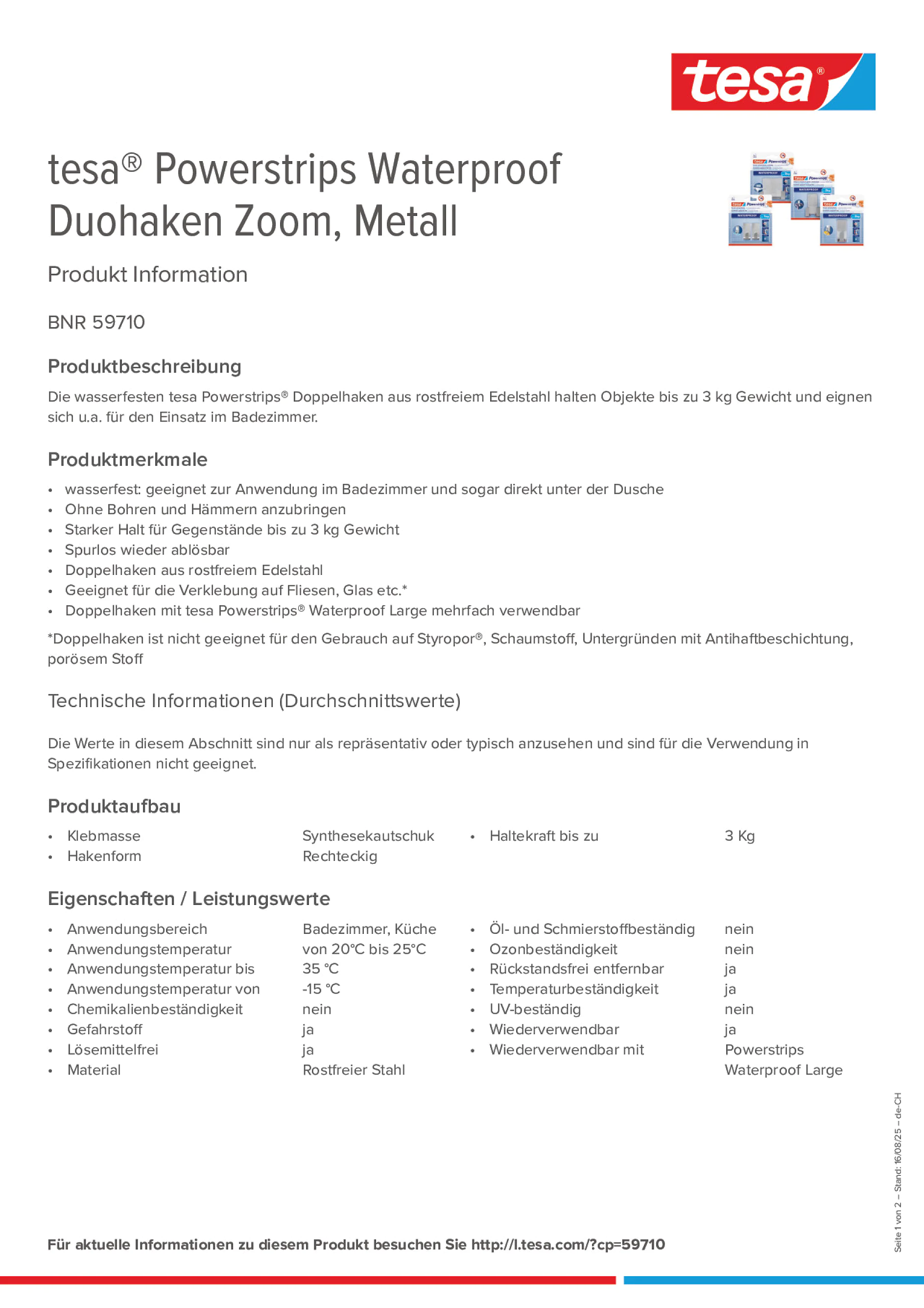 Product information_tesa® Powerstrips 59710_de-CH_fr-CH