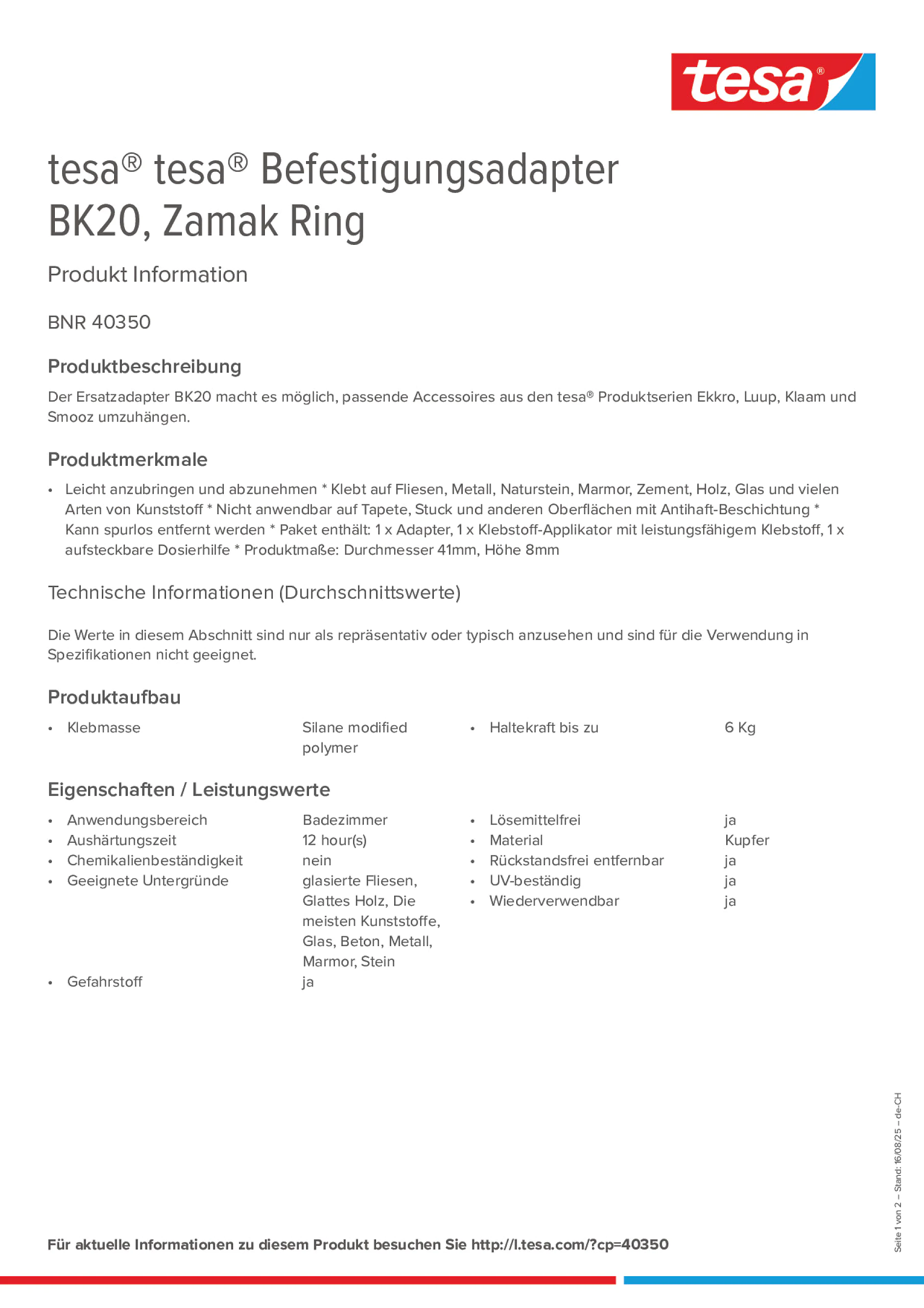 Product information_tesa® 40350_de-CH_fr-CH