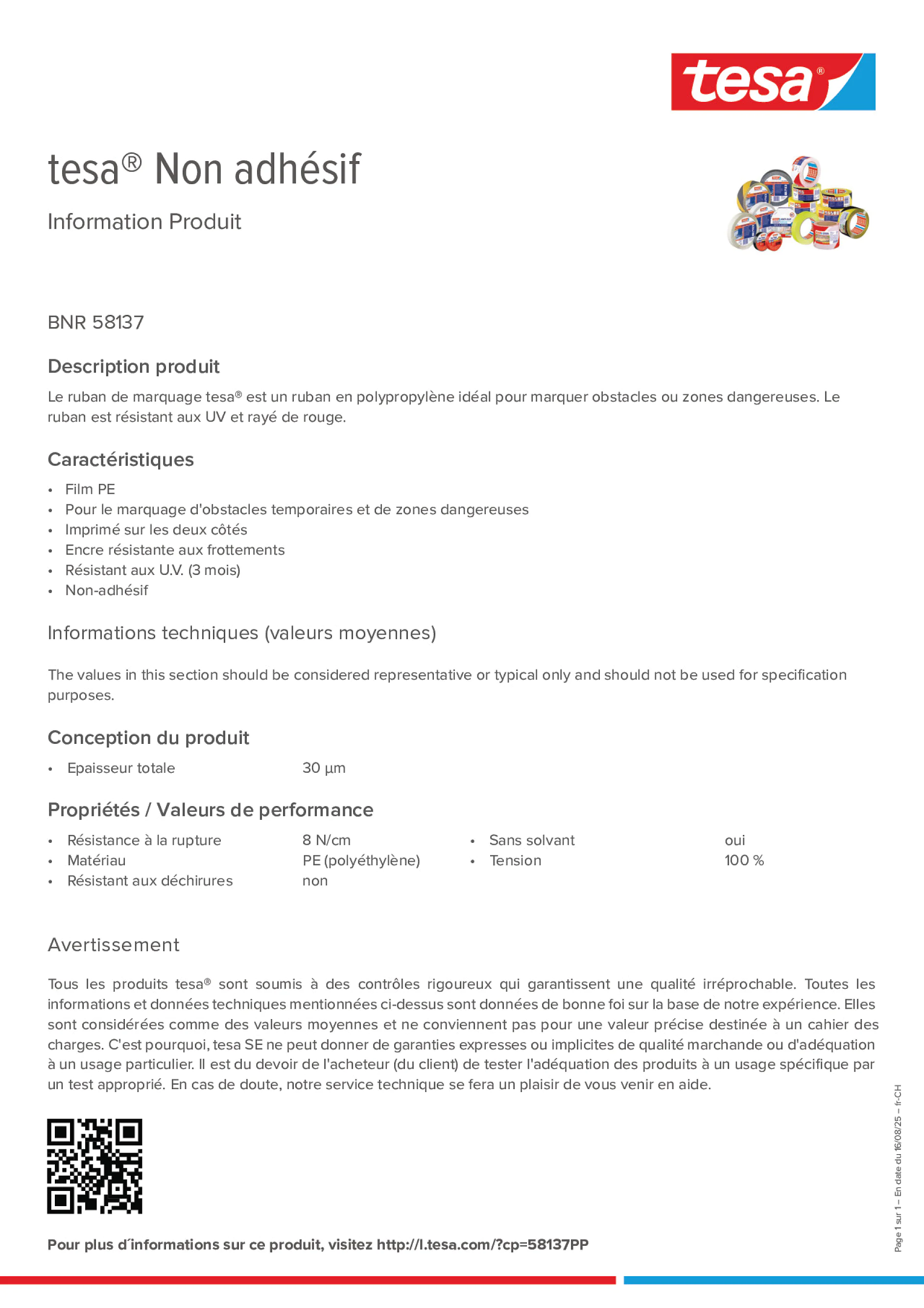 Product information_tesa® 58137_de-CH_fr-CH
