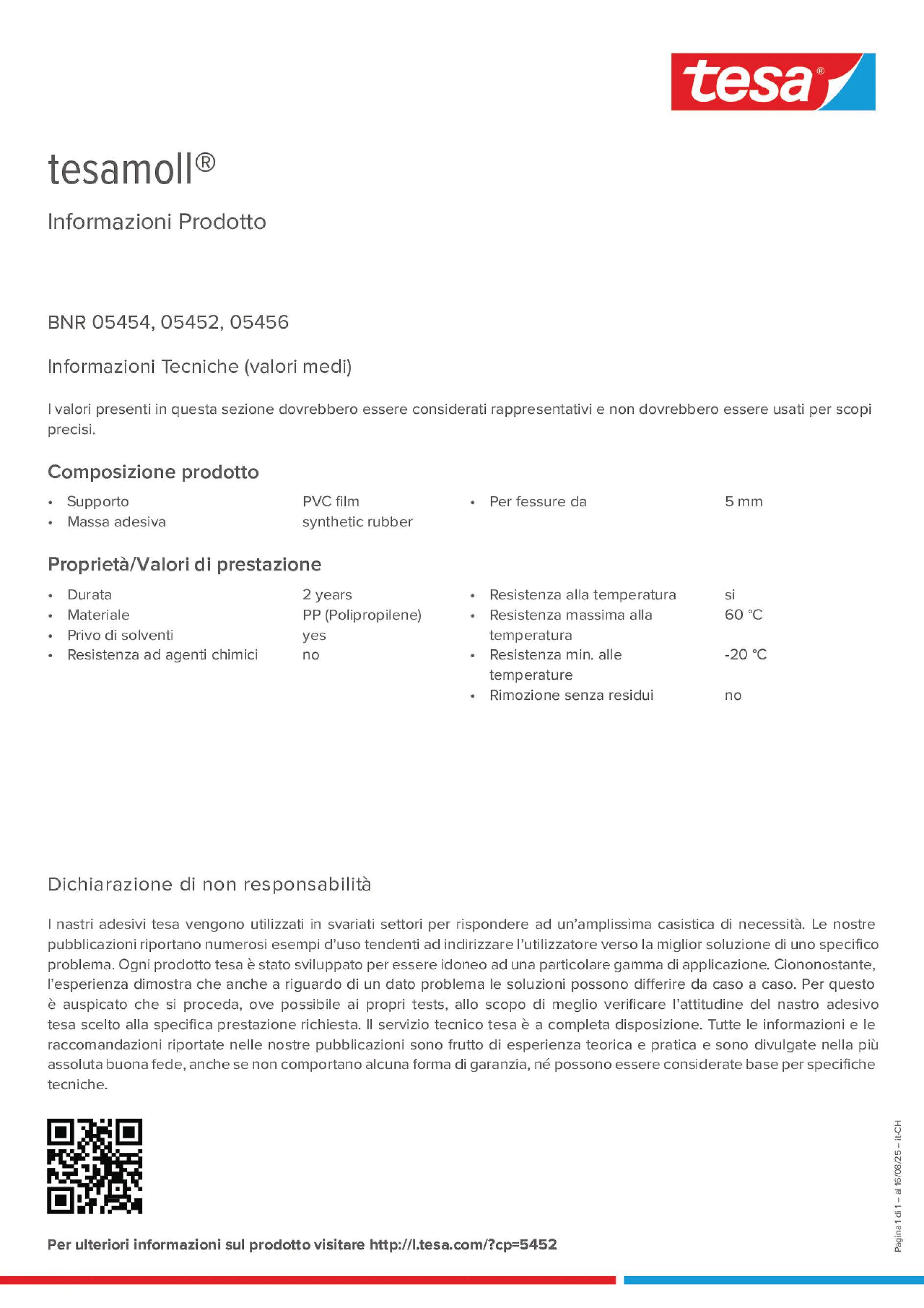 Product information_tesamoll® 55604_de-CH_fr-CH