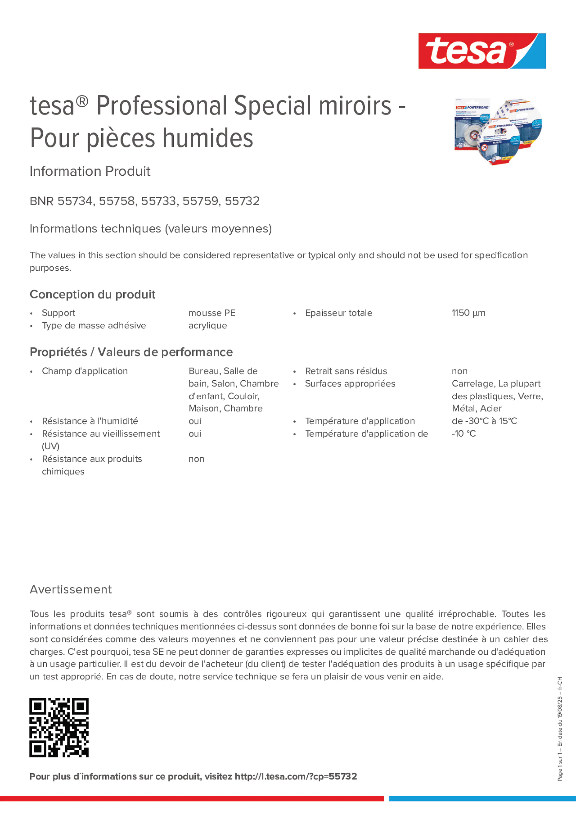 Product information_tesa® Professional 55733_de-CH_fr-CH