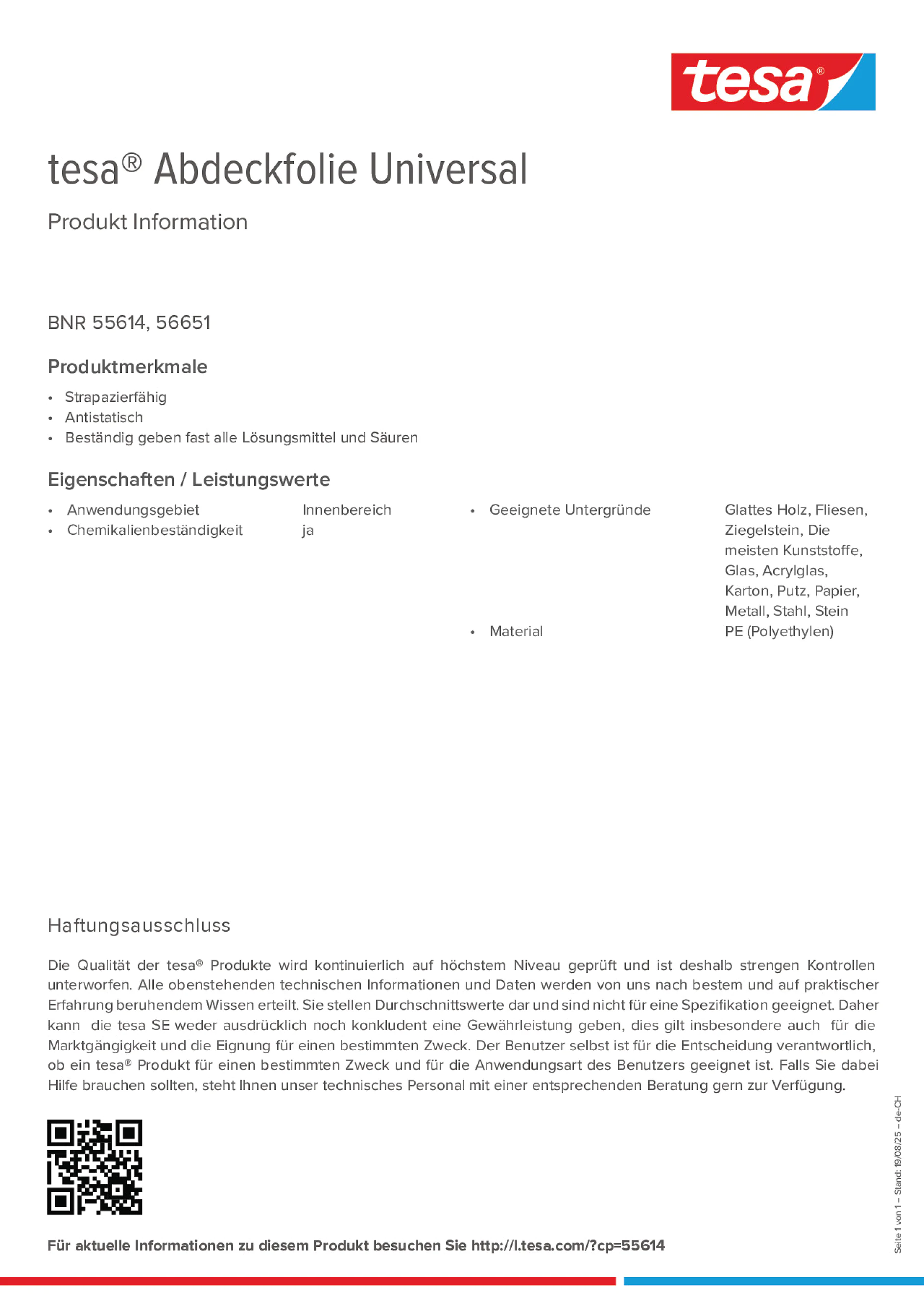 Product information_tesa® 55614_de-CH_fr-CH