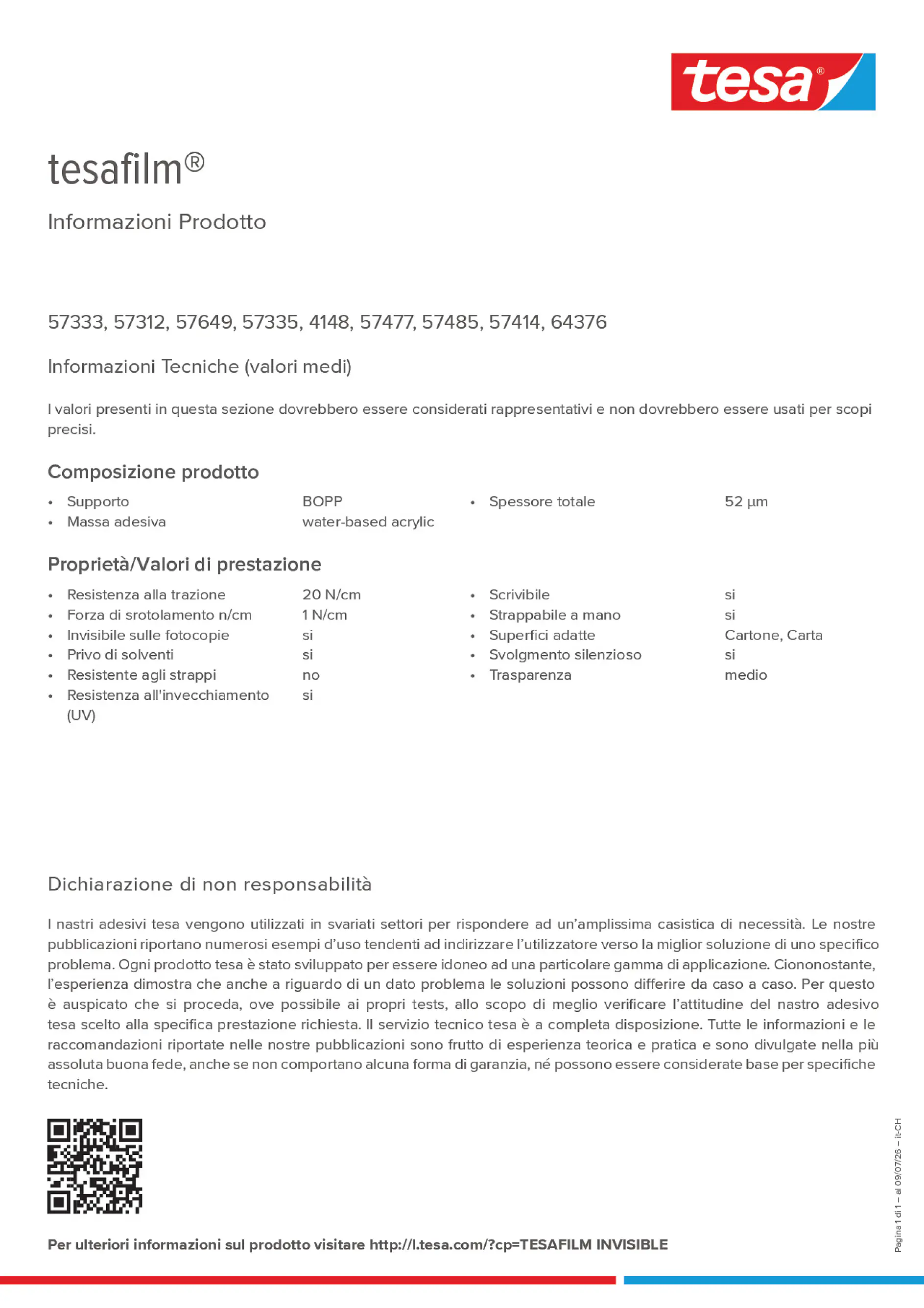 Product information_tesafilm® 4148_de-CH_fr-CH_it-CH