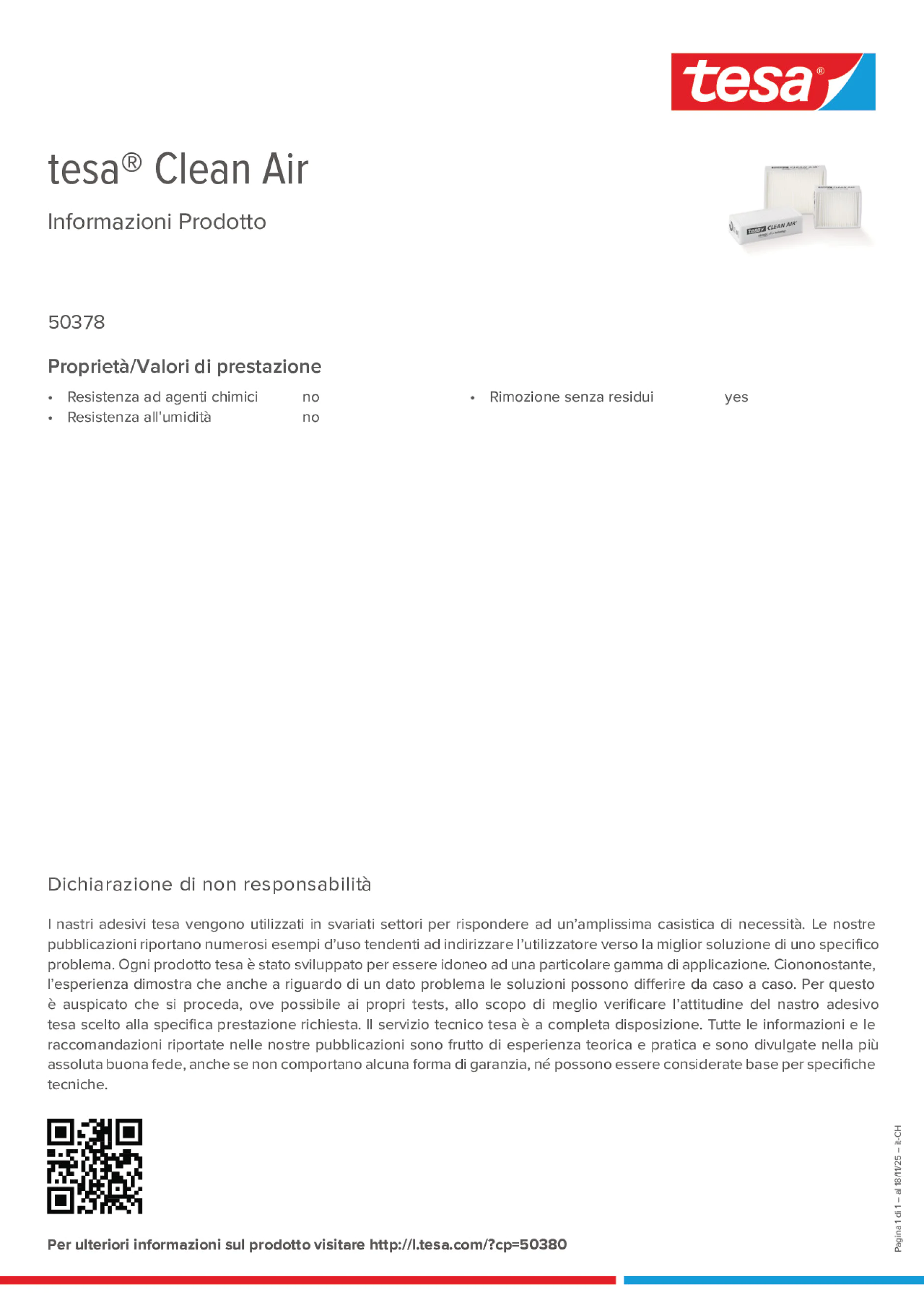 Product information_tesa® Clean Air 50378_de-CH_fr-CH
