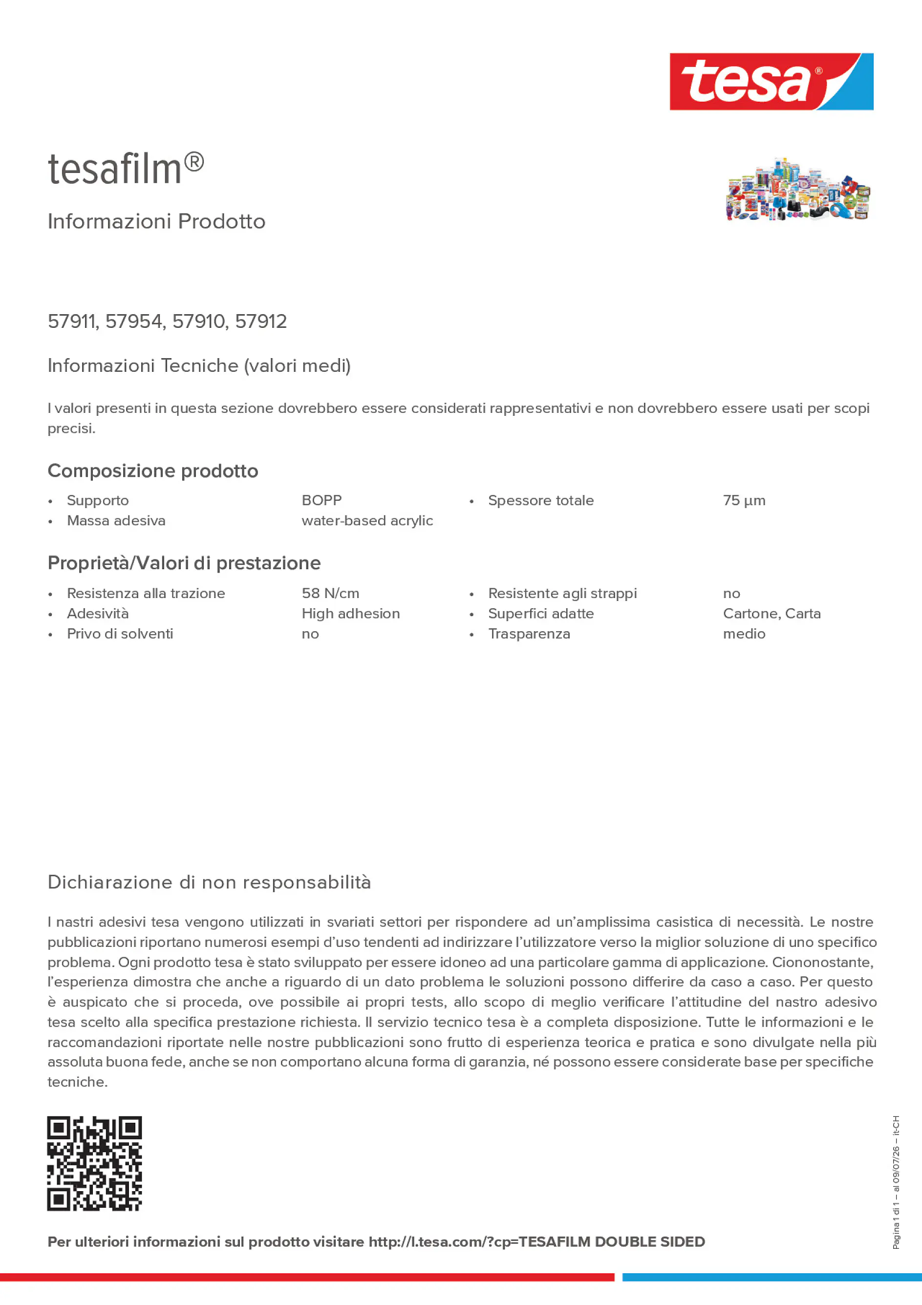 Product information_tesafilm® 57910_de-CH_fr-CH_it-CH
