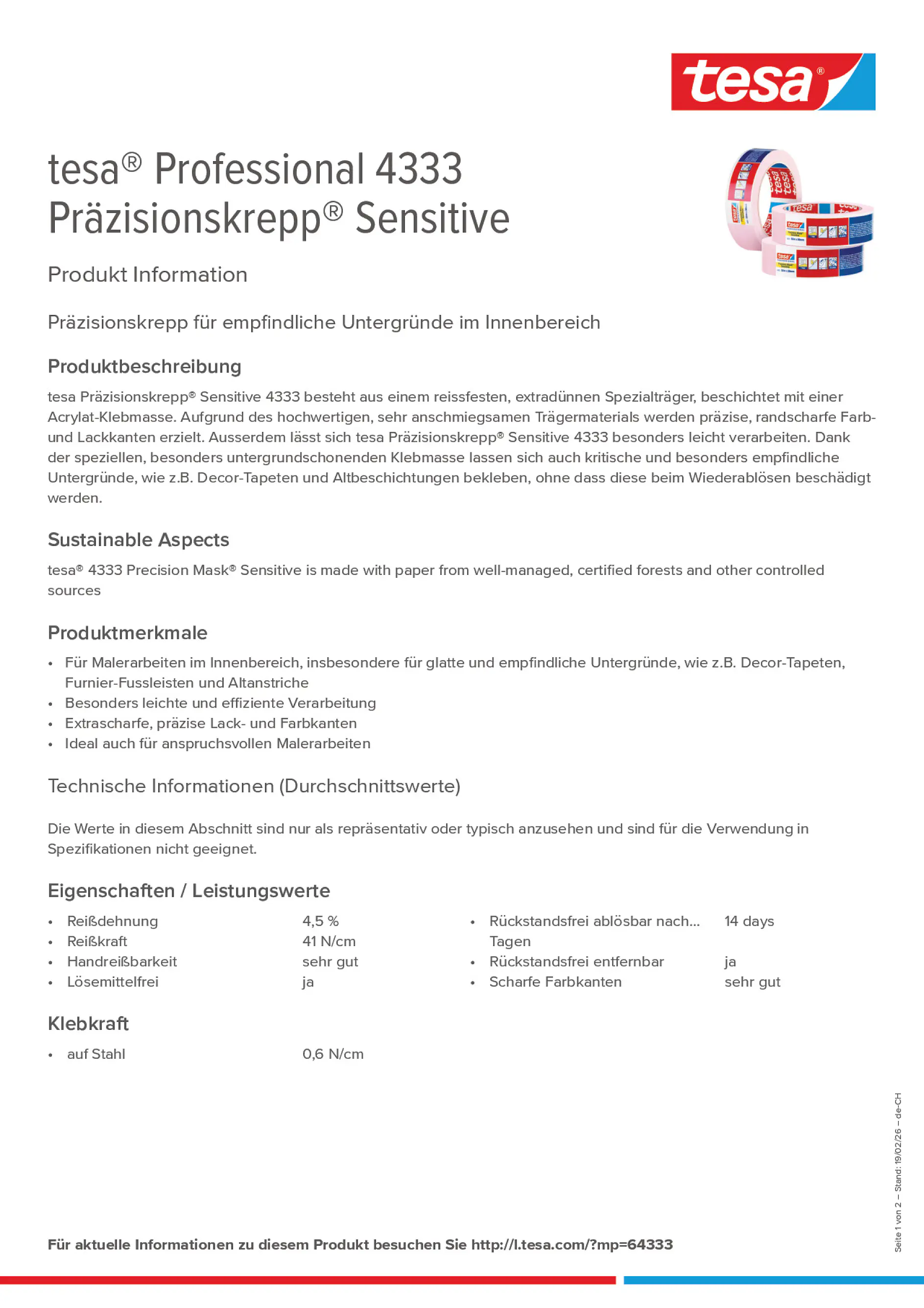 Product information_tesa® 04333_de-CH_fr-CH_it-CH