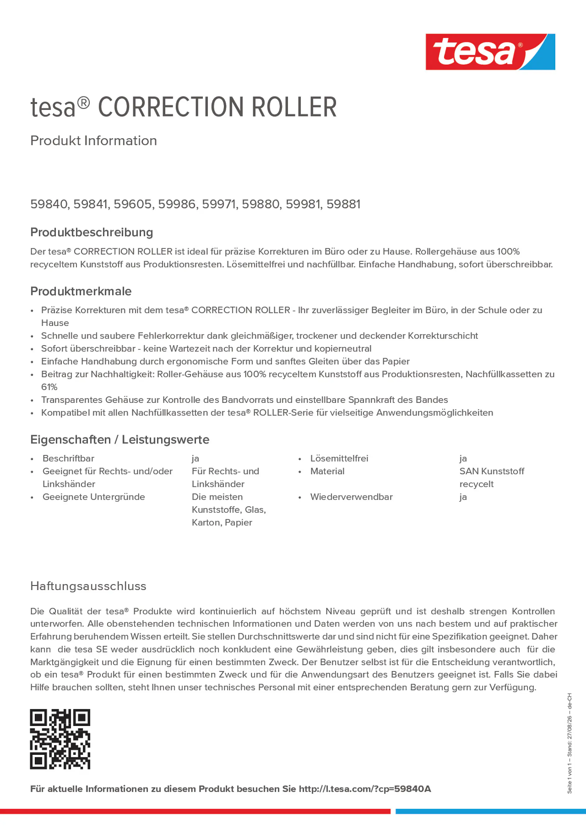 Product information_tesa® 59840A_de-CH_fr-CH_it-CH