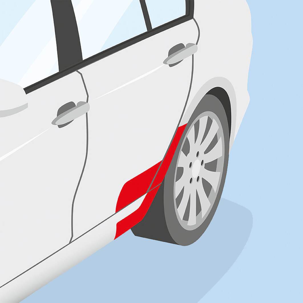 Protection de peinture pour voiture par des adhésifs créés par tesa.