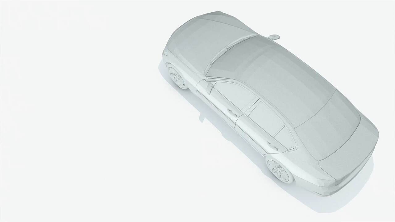 Rideau transparent Extrémité arrière d'une voiture de sport allemande avec  spoiler 