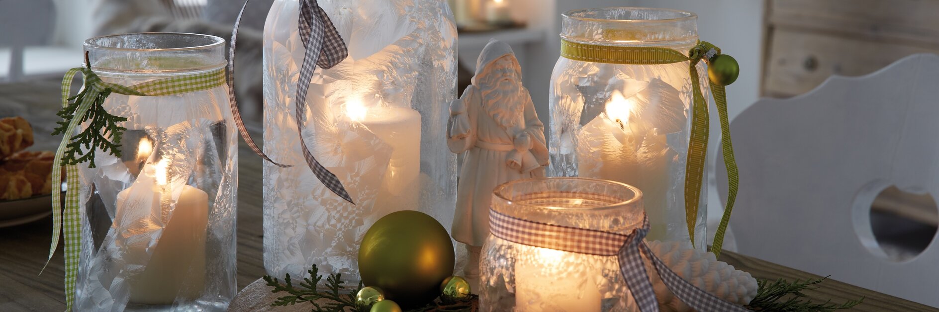 Profitez de vos lanternes DIY effet givré !