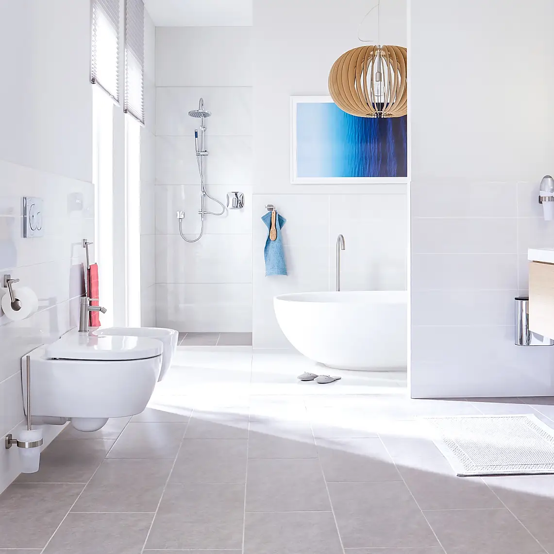 Un design esthétique et des formes fonctionnelles pour votre salle de bains.