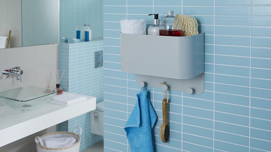 Etagere De Salle De Bain Fixation Sans Percage Tesa