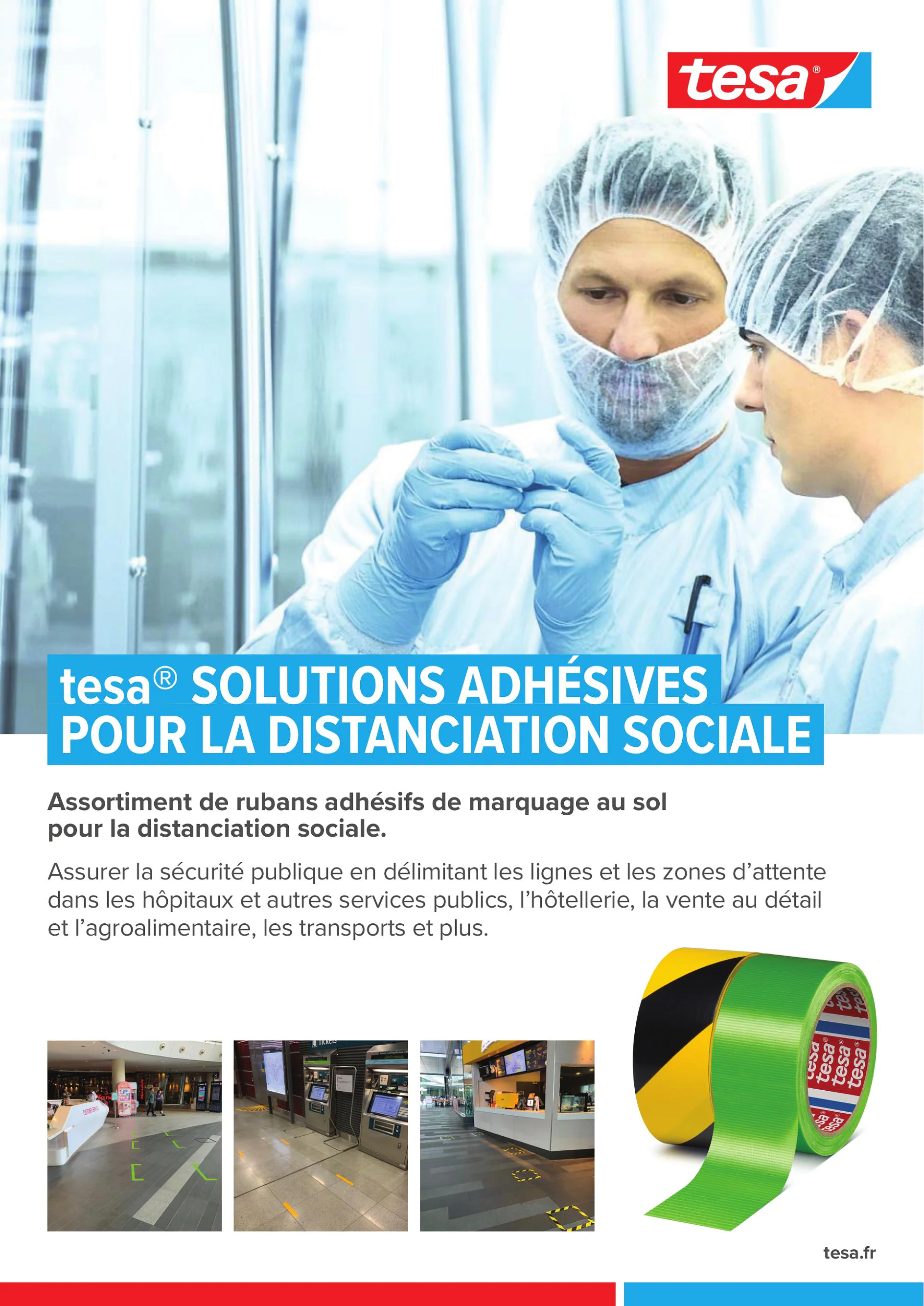 Flyer gamme distanciation sociale