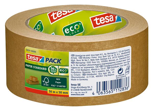 Tesa Pack Strong ruban adhésif d'emballage transparent 38 mm x 66 m (1  rouleau) Tesa