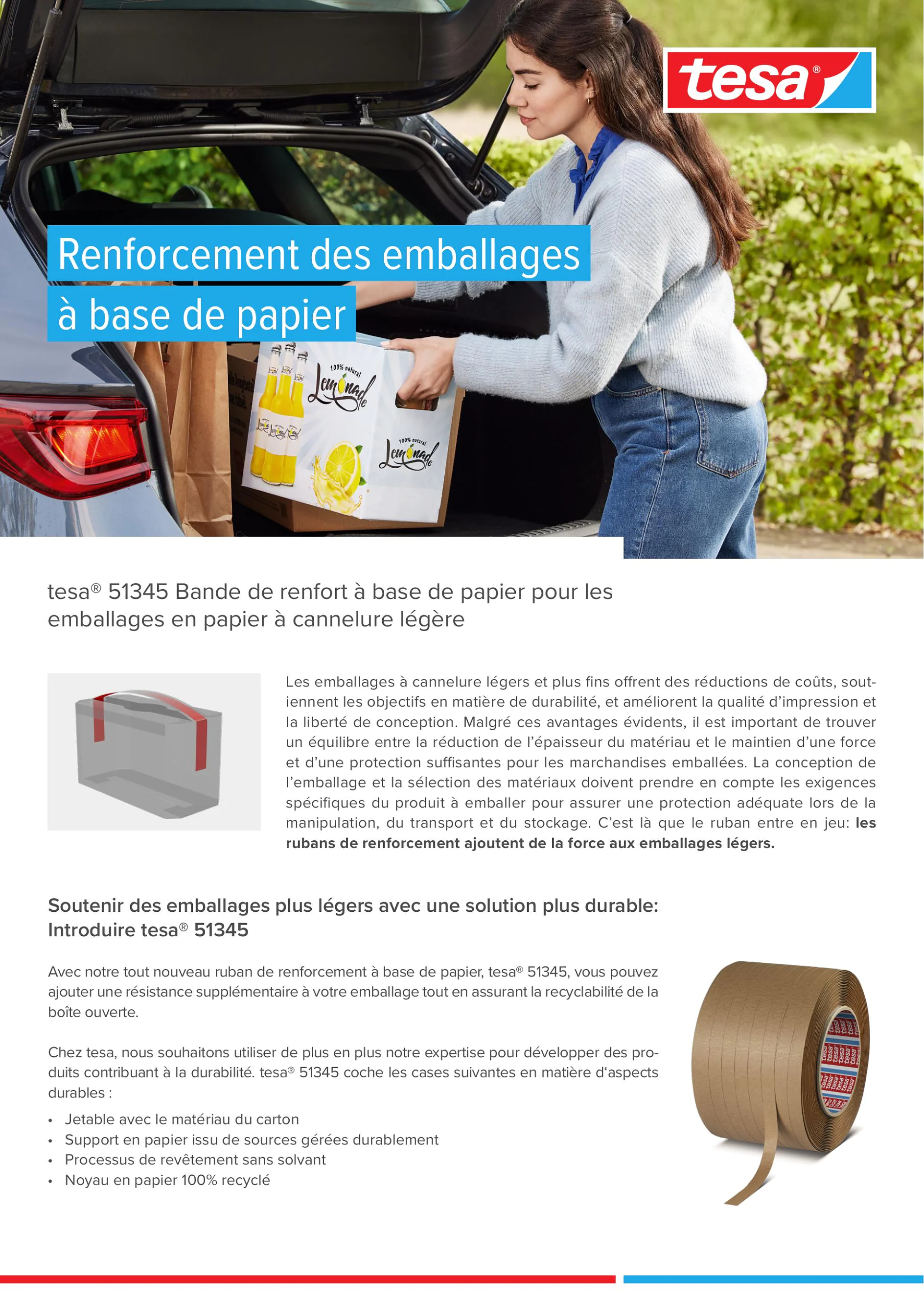 2-pager tesa_51345_paper-based_reinforcement_tape_FR