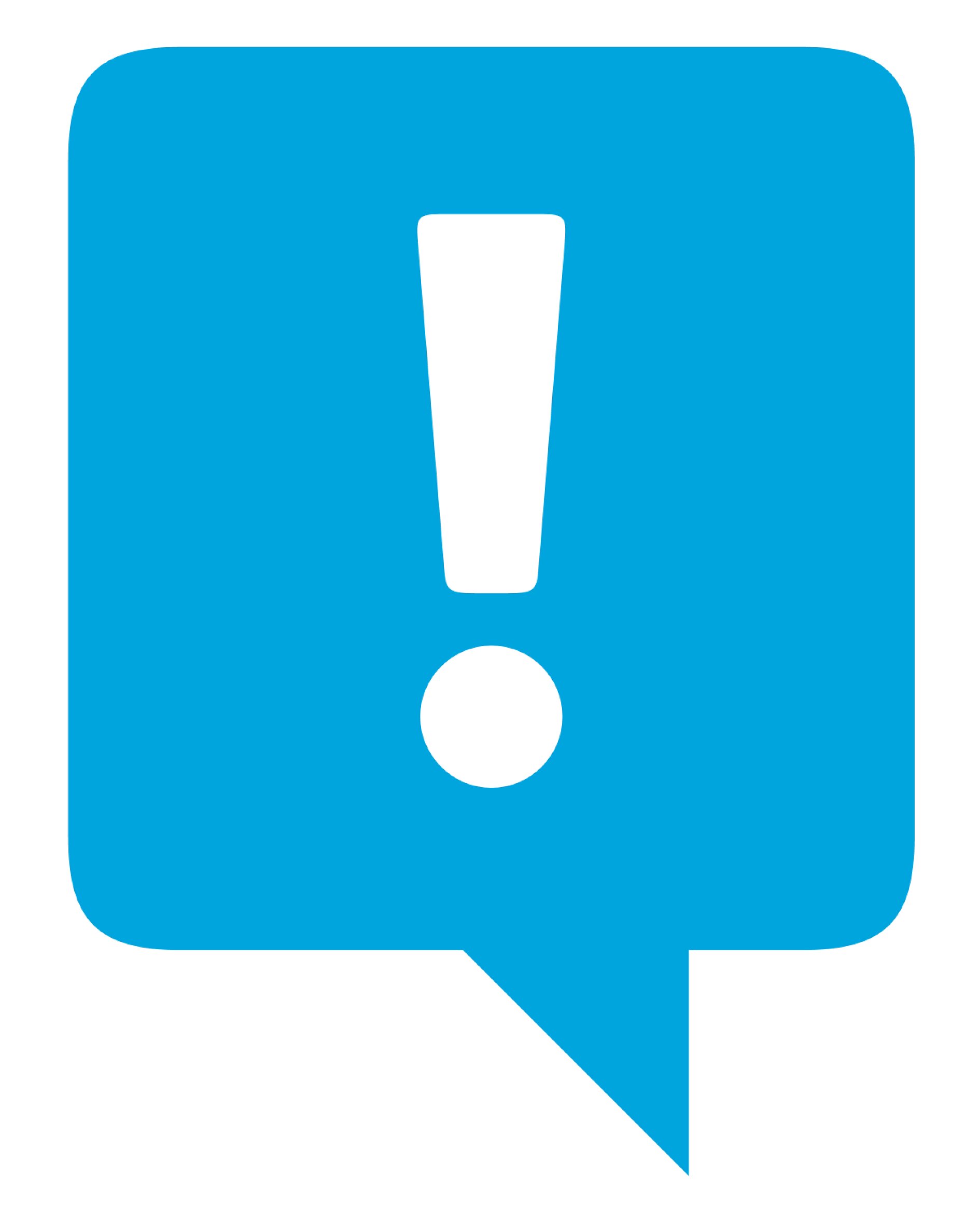 point d’exclamation bleu point d’exclamation bleu