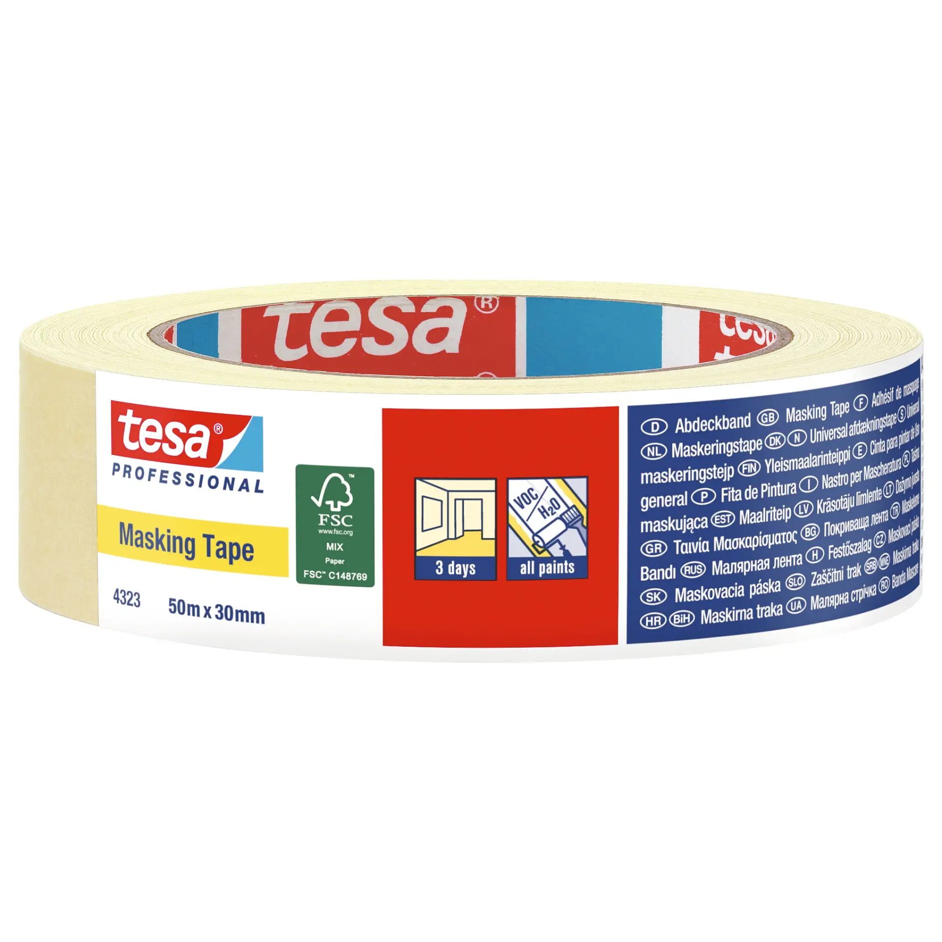 [en-en] tesa Professional Masking Tape 4323, 50m x 30mm