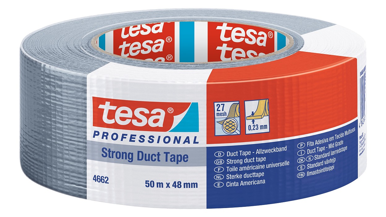 [en-en] tesa Professional Medium Steinband 50m x 48mm,silver