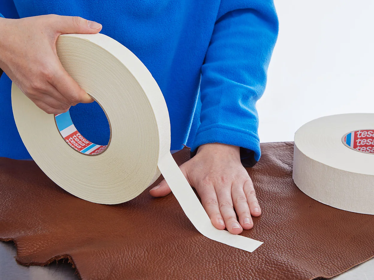 tesa 4974 double sided tape fabric backing smooth leather