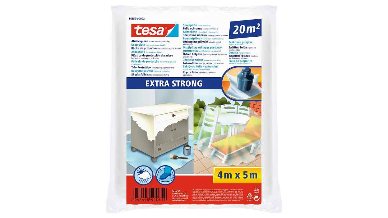 [en-en] tesa drop cloth extra strong 4m x 5000mm