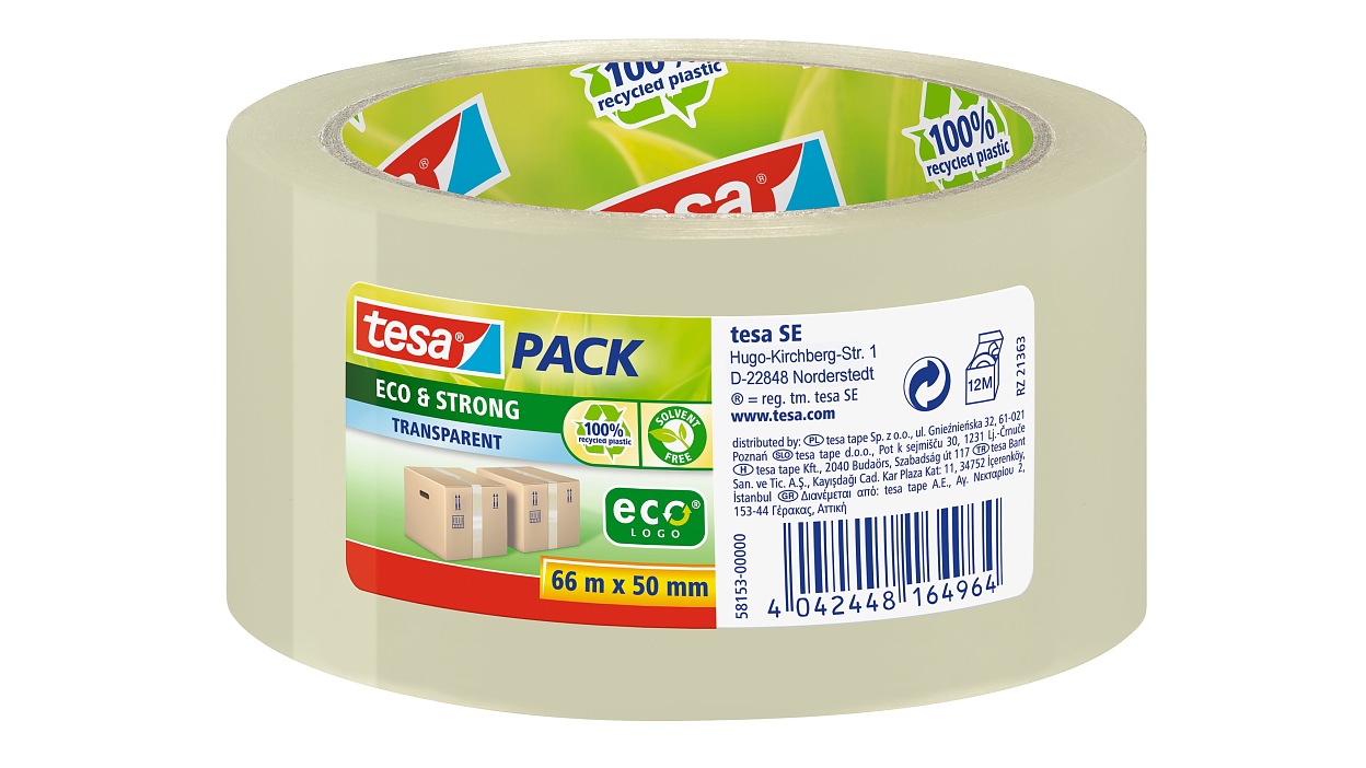 [en-en] tesapack eco + strong clear 66m x 50mm