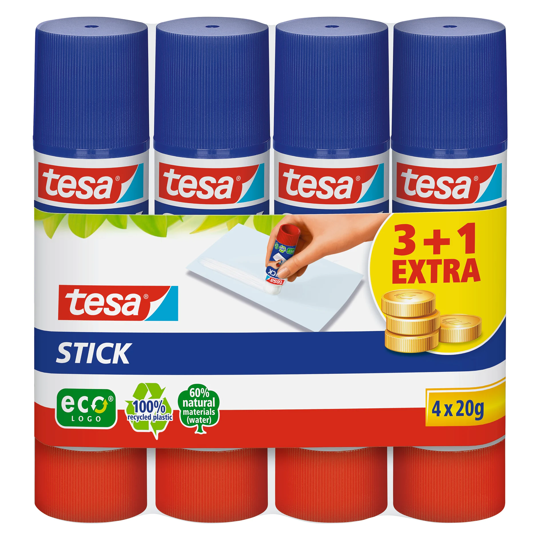 [en-en] tesa Glue stick 4x20gr