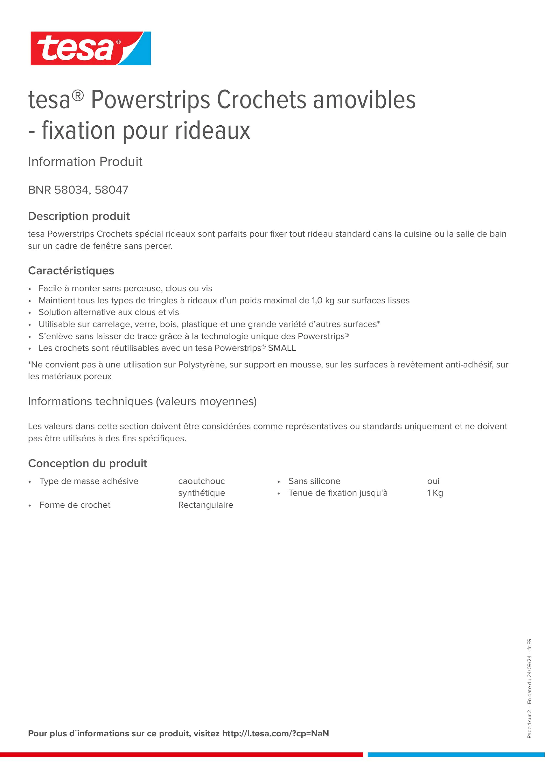Product information_tesa® Powerstrips 58034_fr-FR