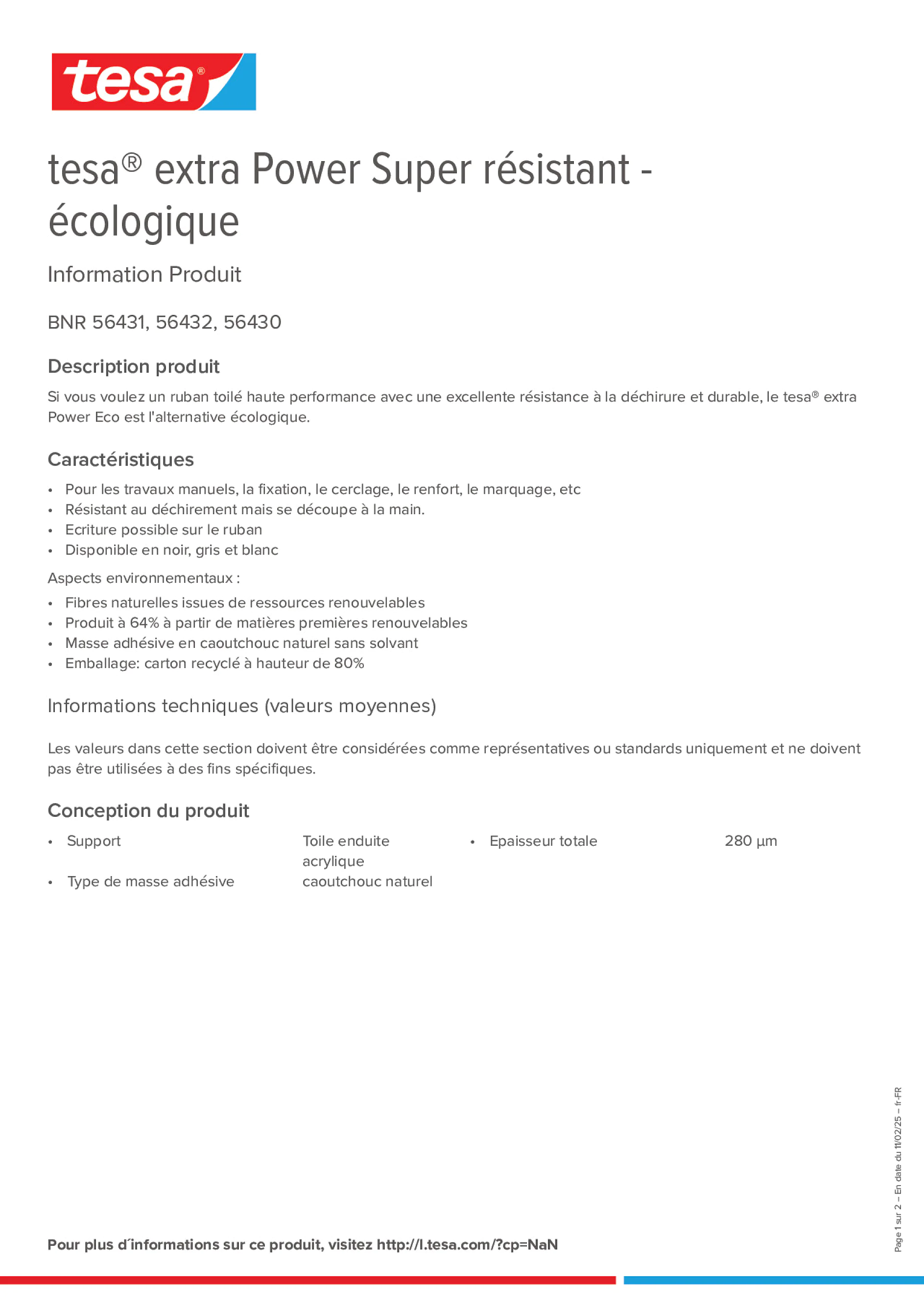 Product information_tesa® extra Power 56430_fr-FR
