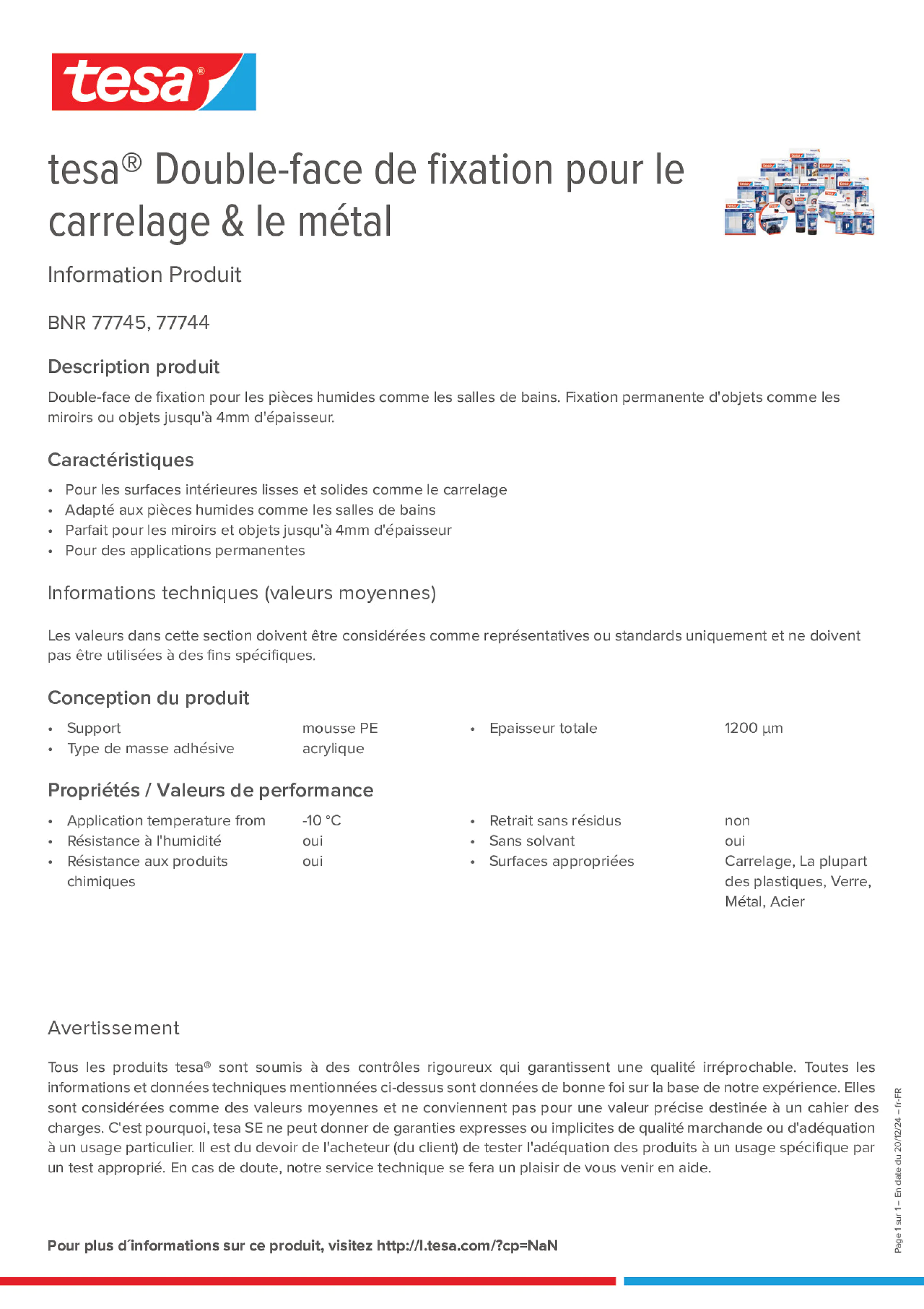 Product information_tesa® 77744_fr-FR