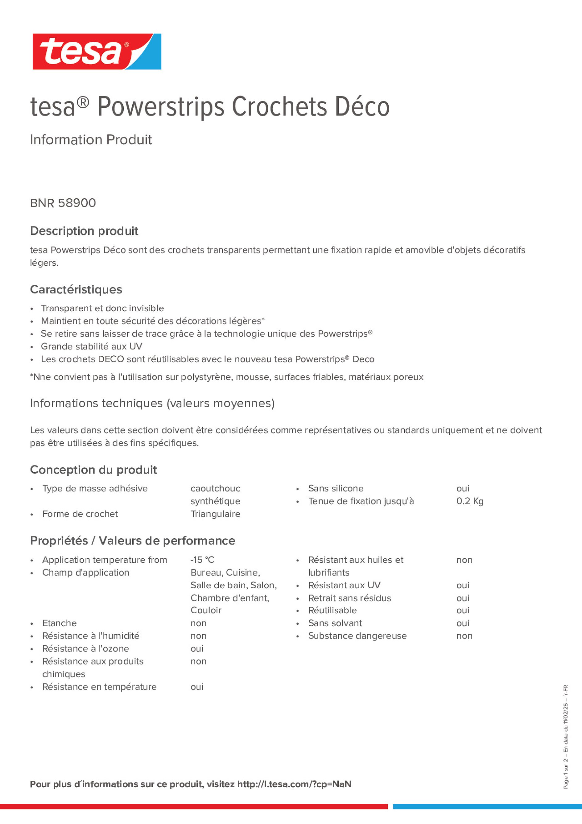 Product information_tesa® Powerstrips 58900_fr-FR