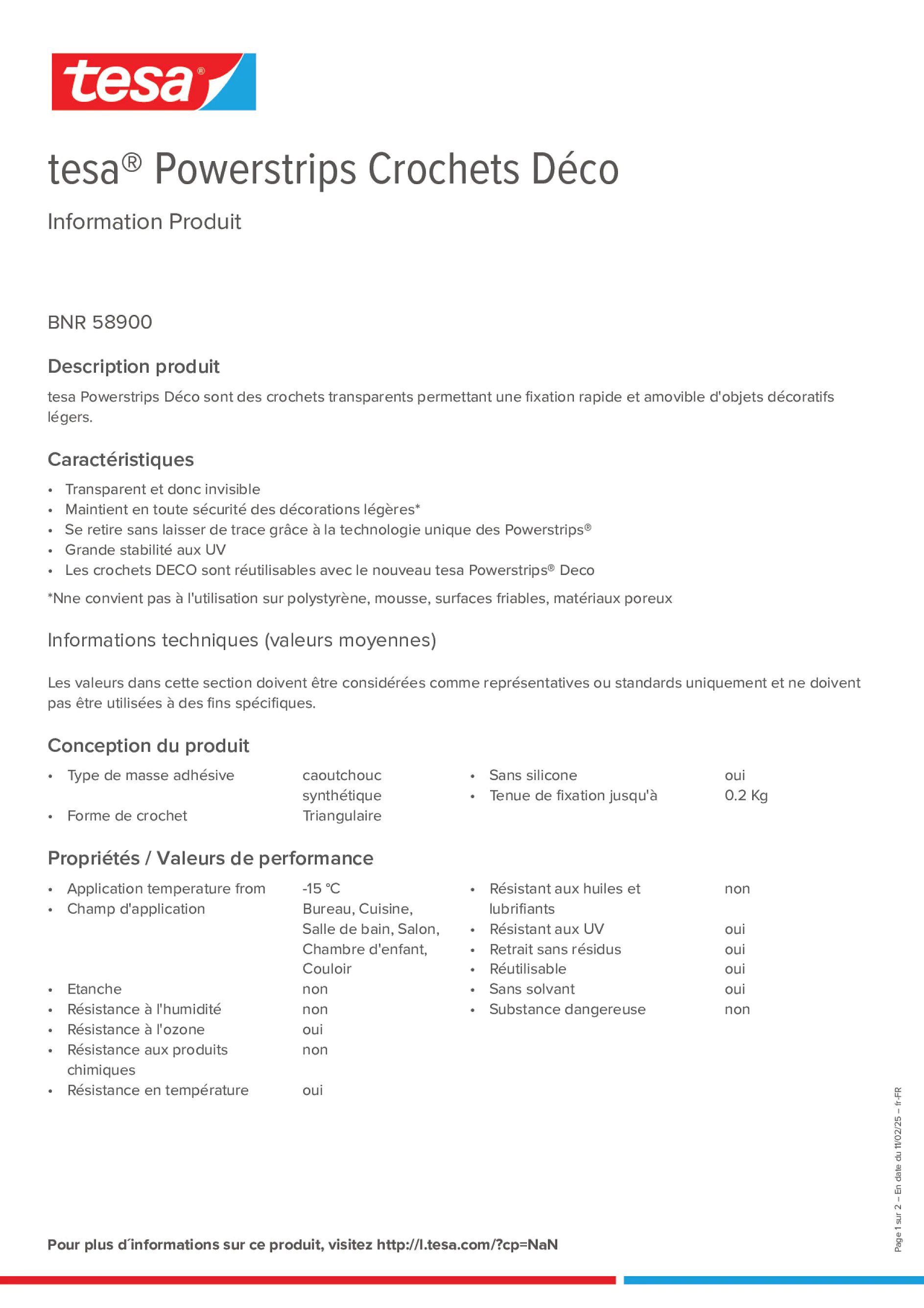 Product information_tesa® Powerstrips 58900_fr-FR