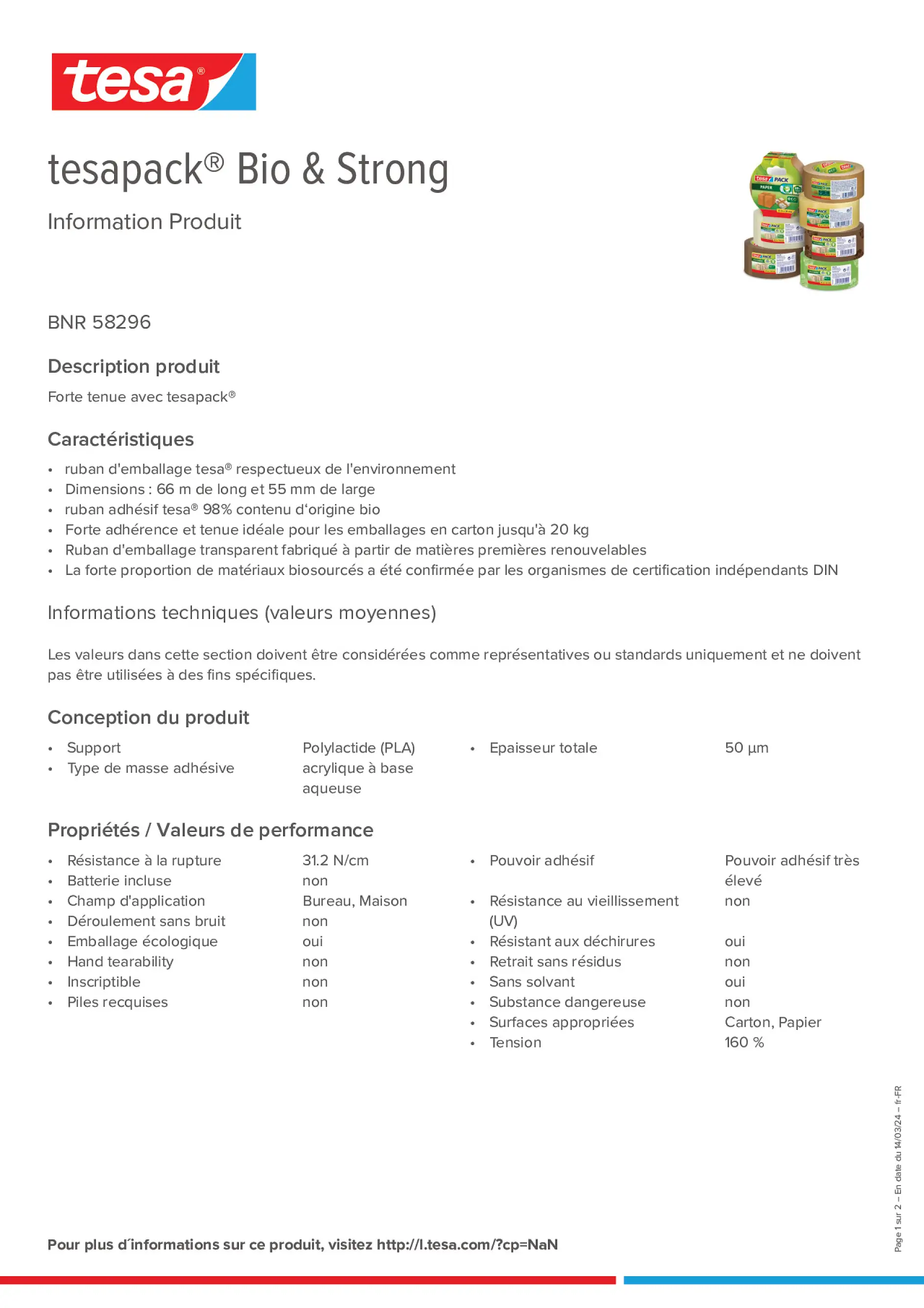 Product information_tesapack® 58296_fr-FR