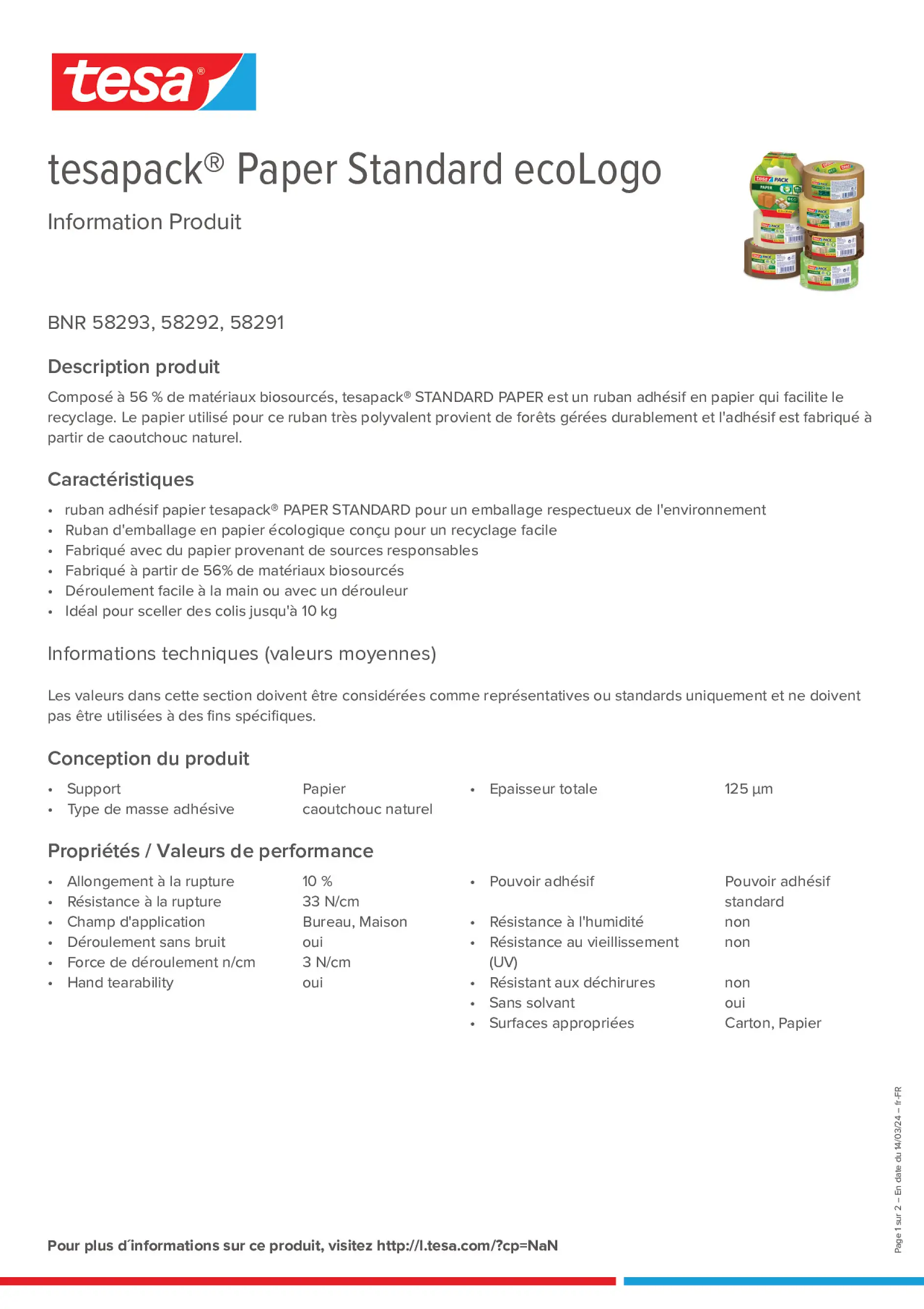 Product information_tesapack® 58293_fr-FR