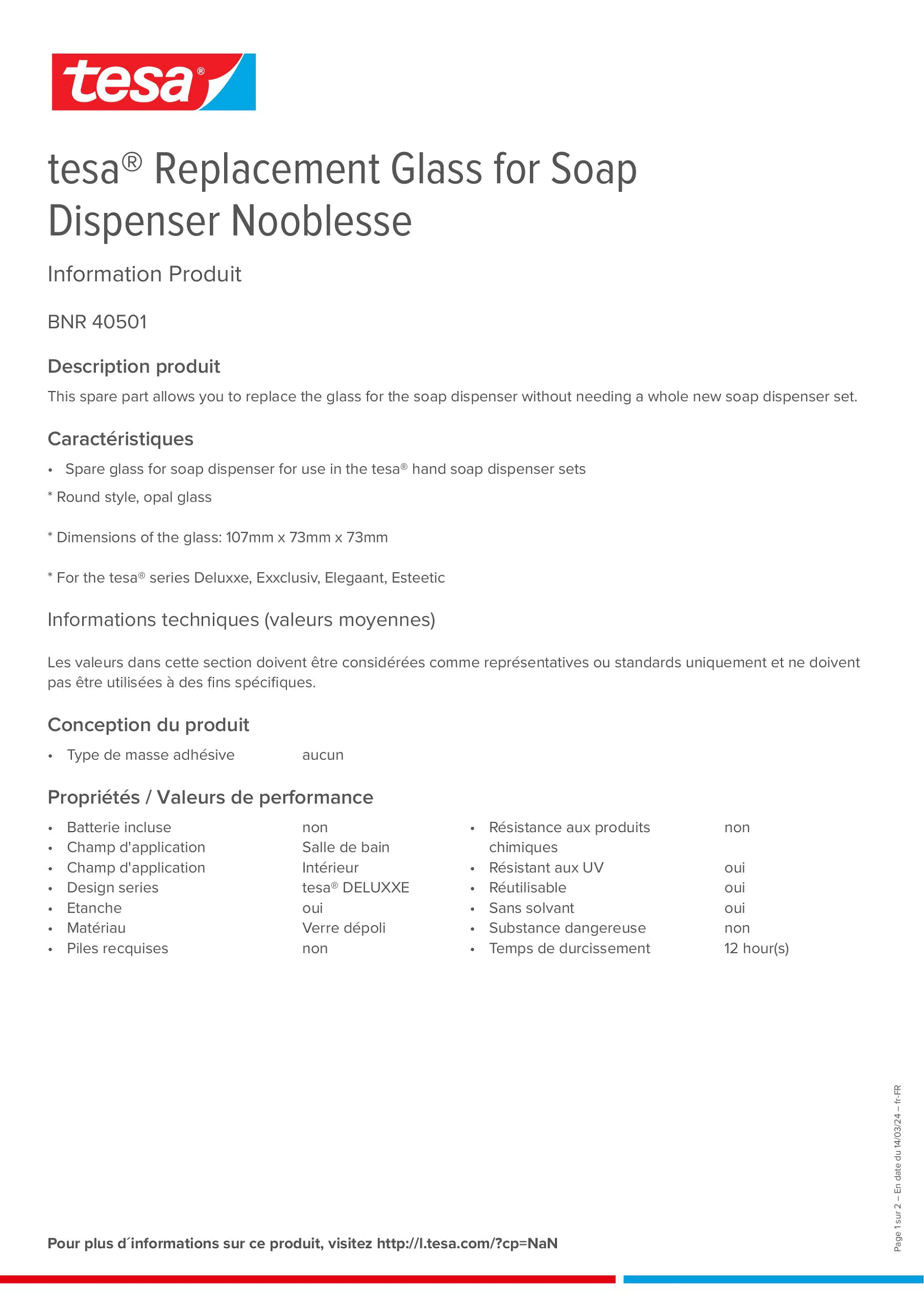Product information_tesa® 40501_fr-FR