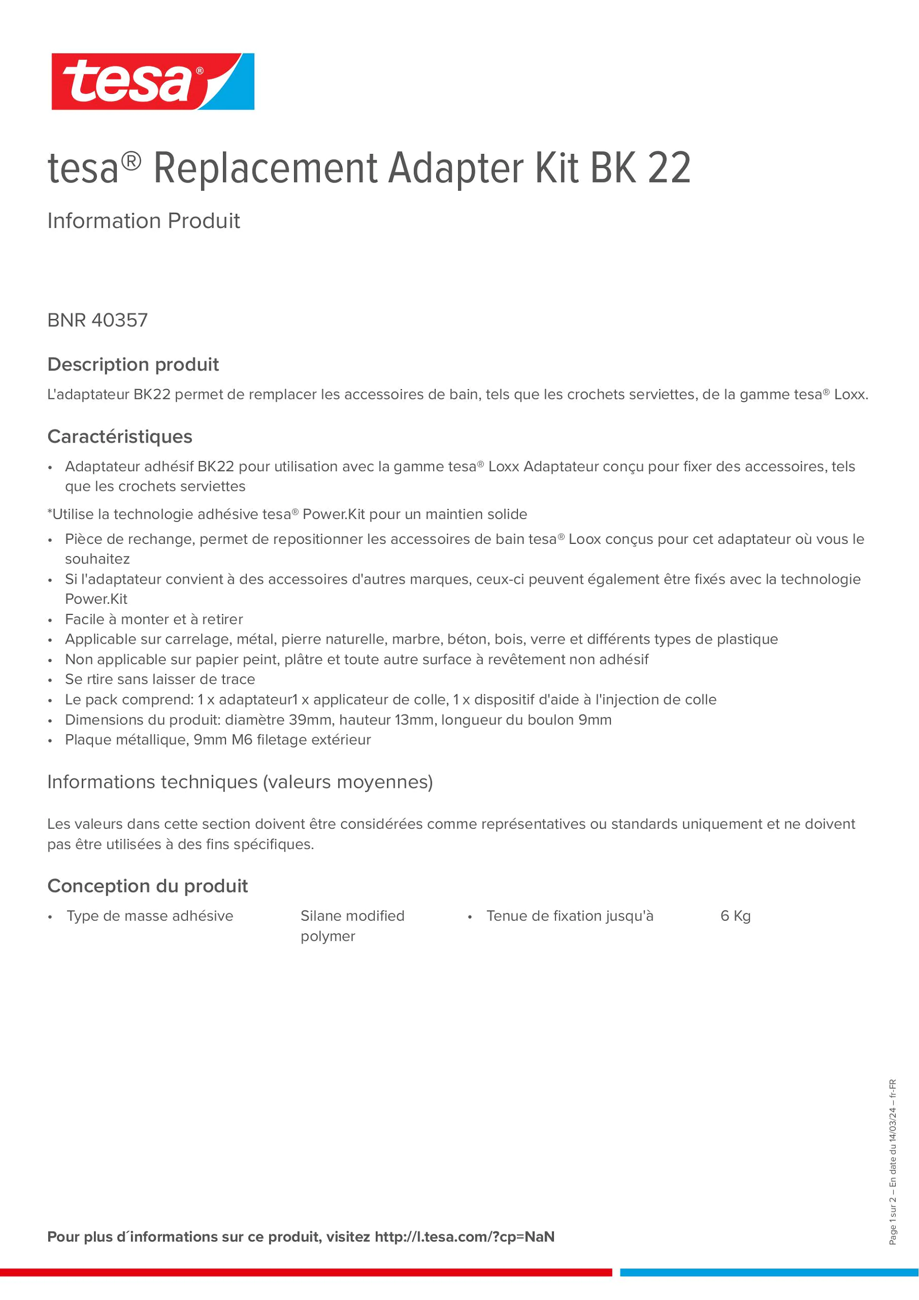 Product information_tesa® 40357_fr-FR
