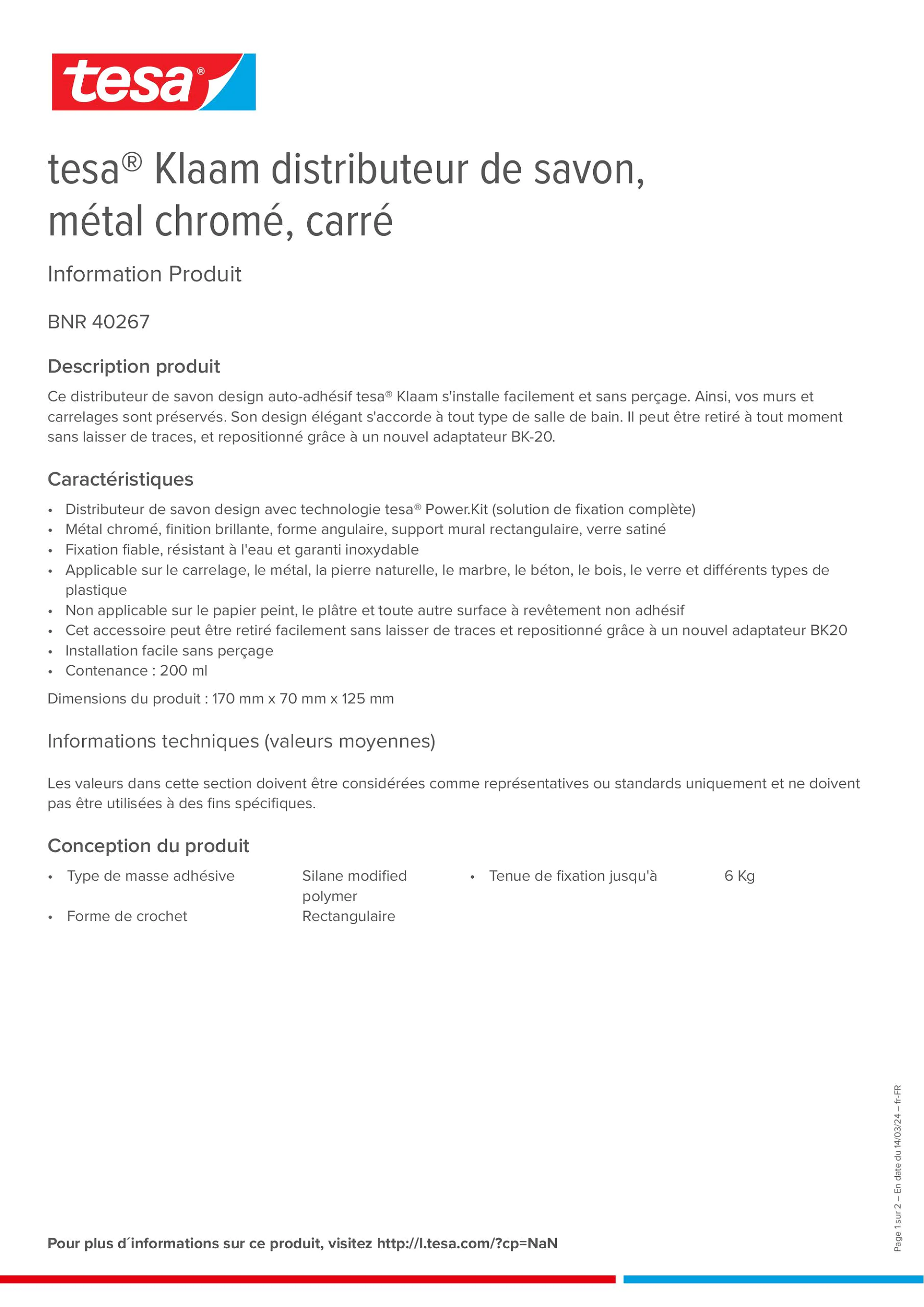 Product information_tesa® 40267_fr-FR