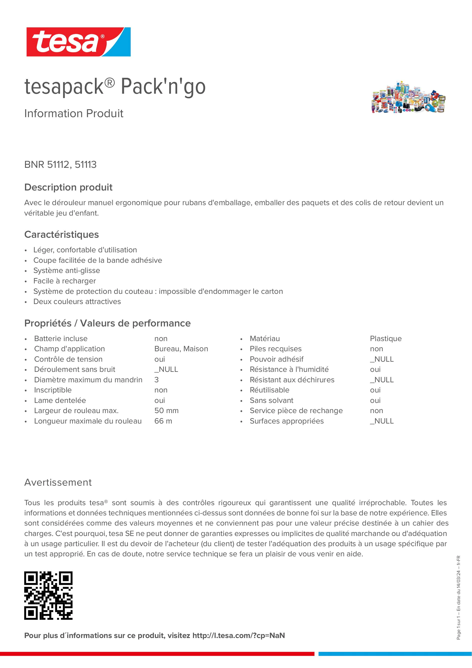 Product information_tesapack® 51113_fr-FR