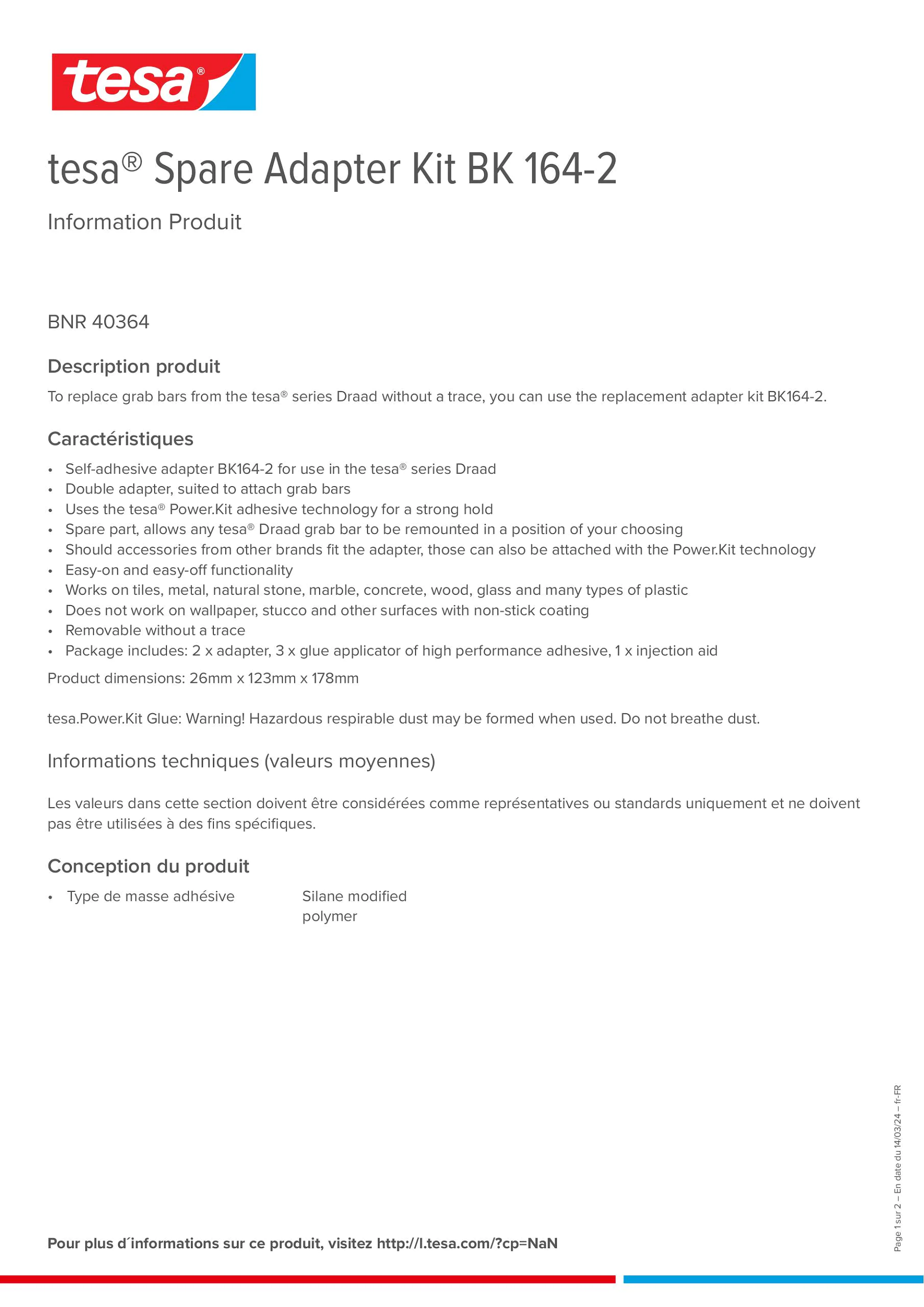 Product information_tesa® 40364_fr-FR