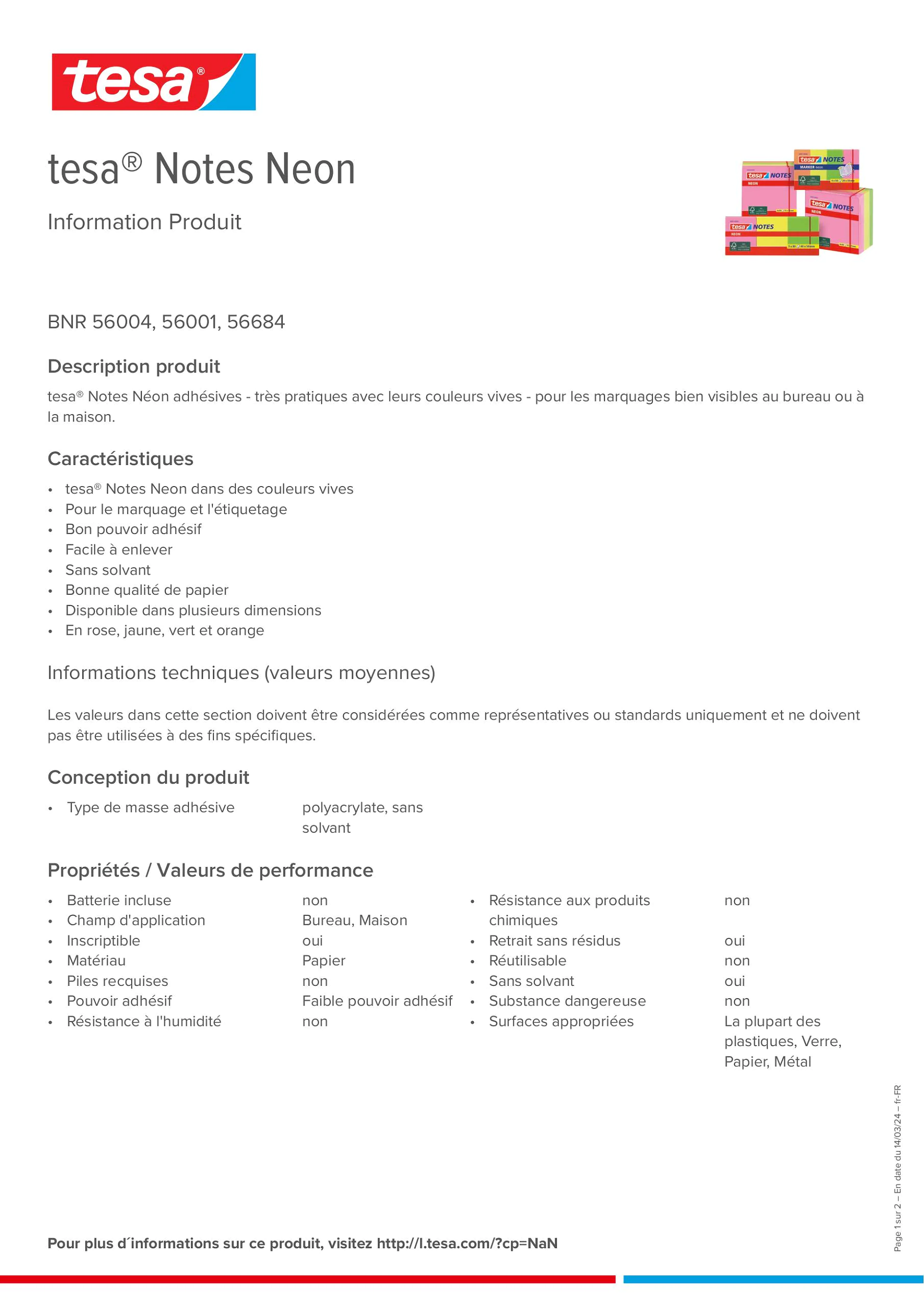 Product information_tesa® 56001_fr-FR