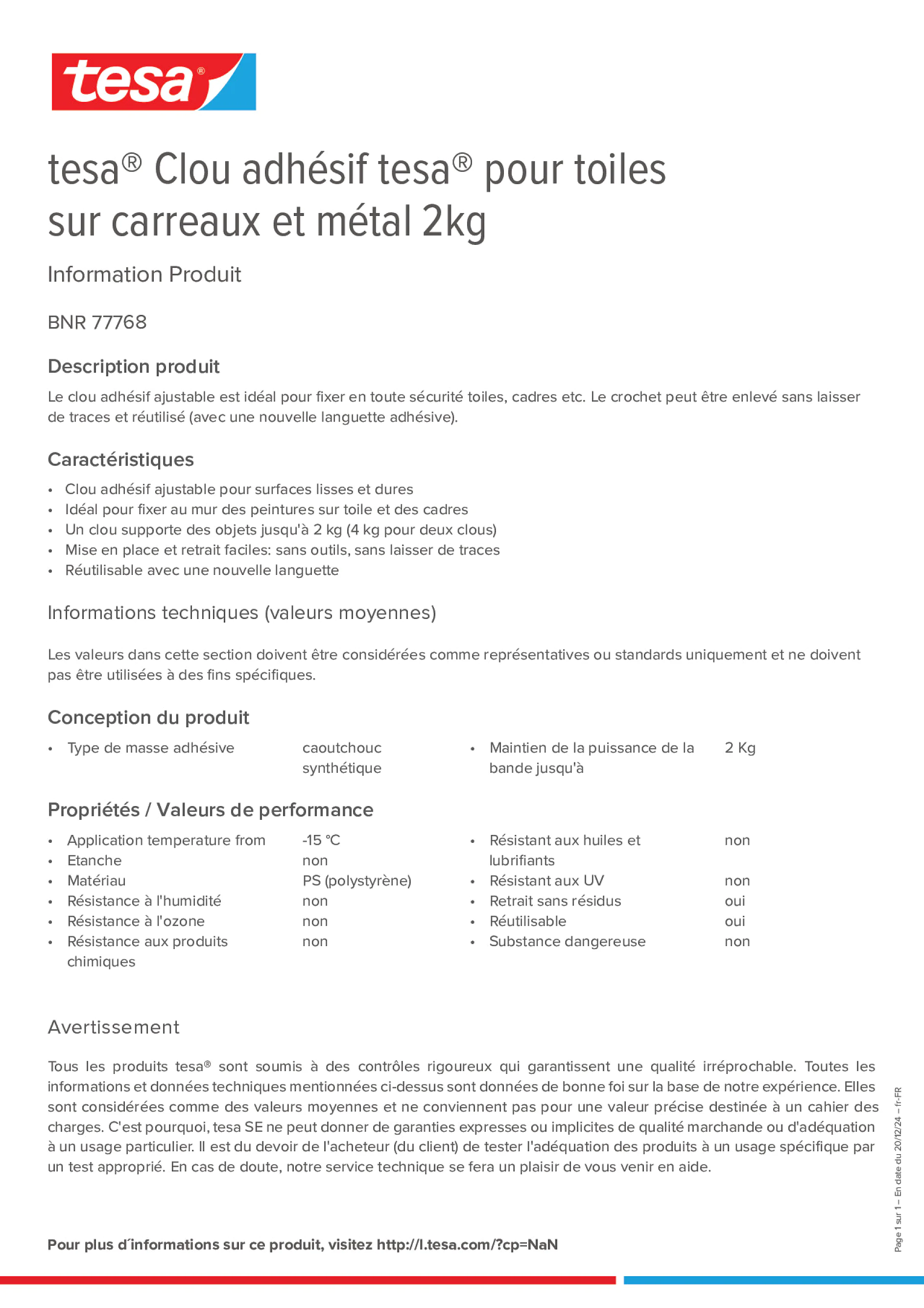 Product information_tesa® 77768_fr-FR