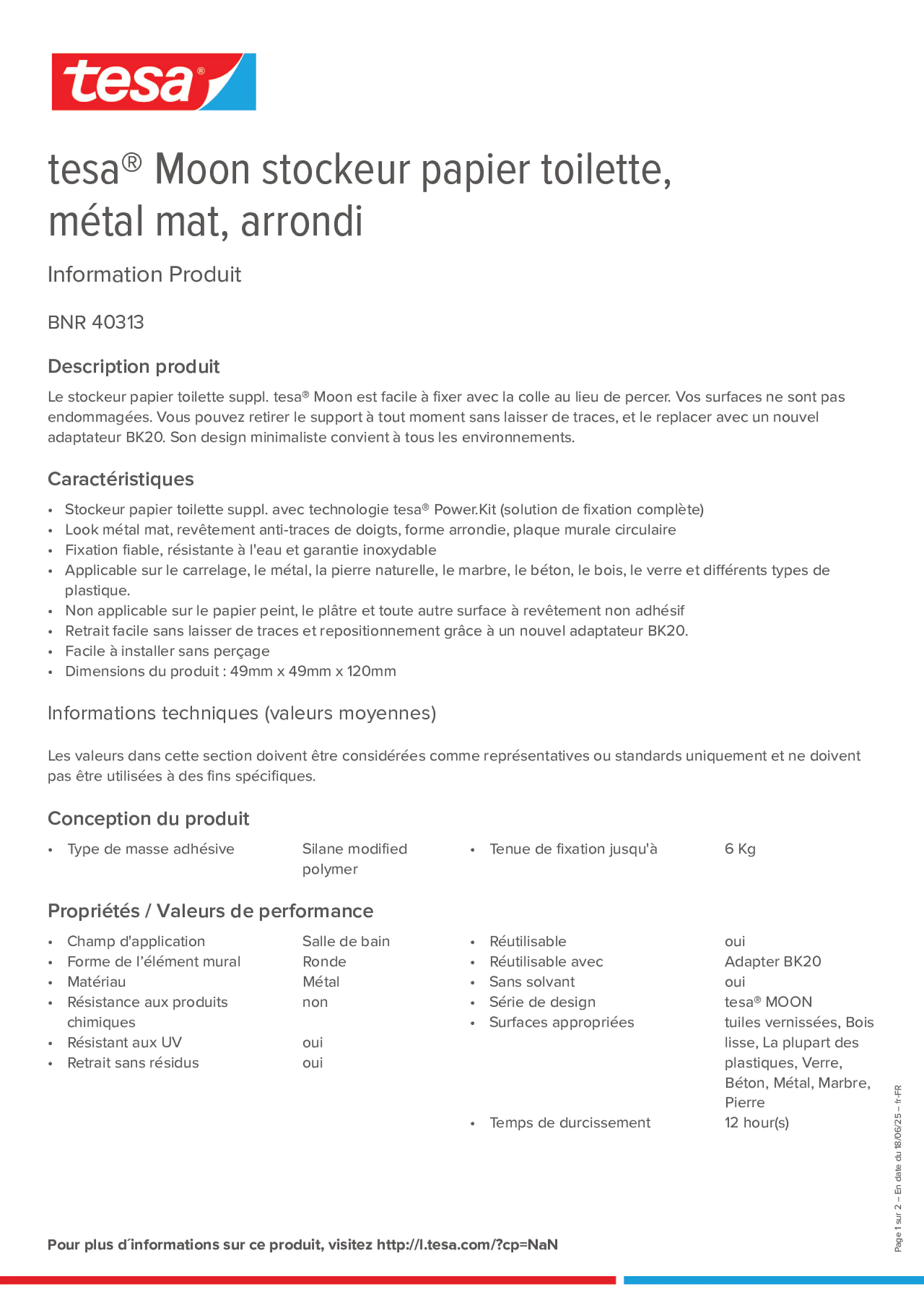 Product information_tesa® 40313_fr-FR