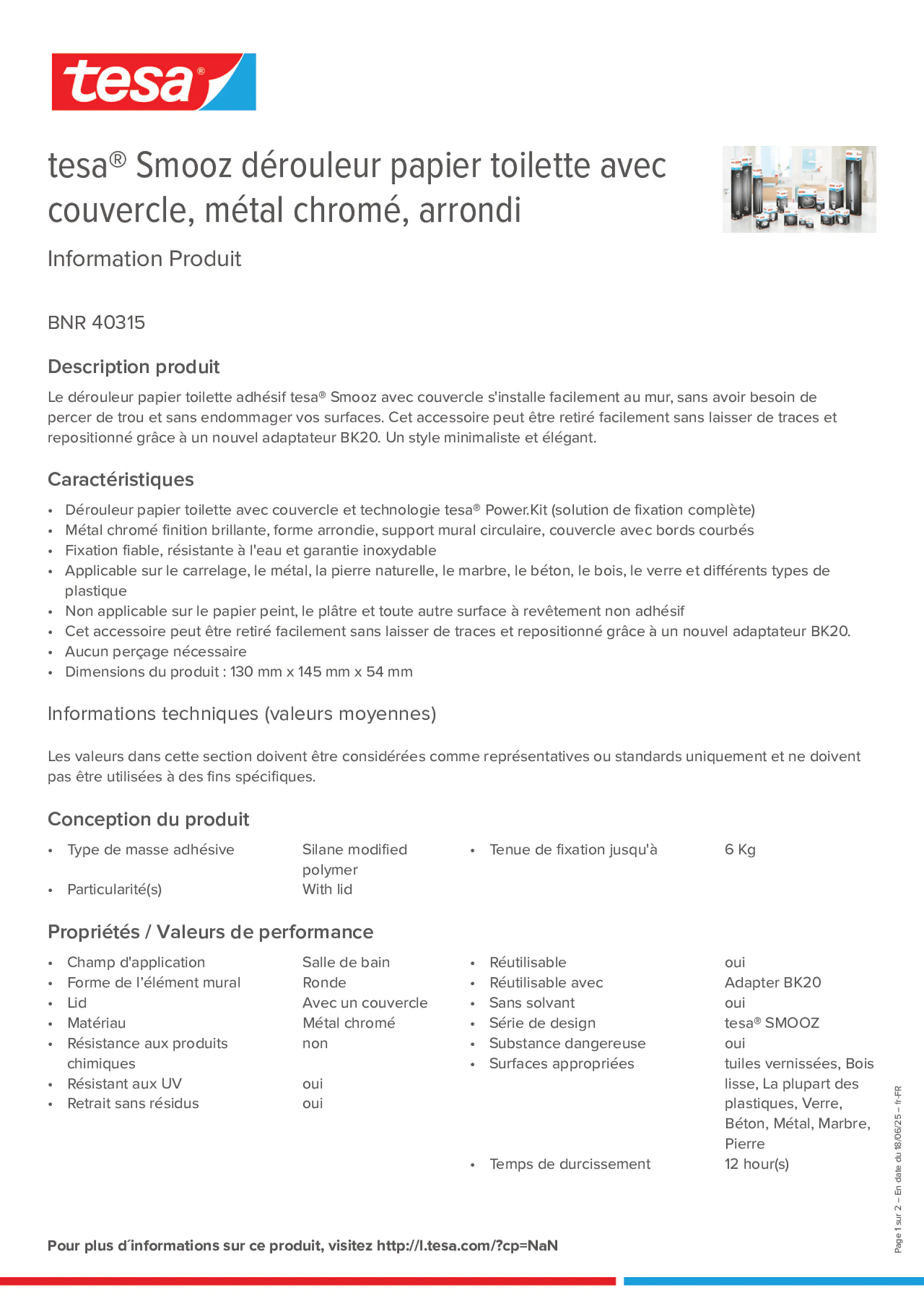 Product information_tesa® 40315_fr-FR