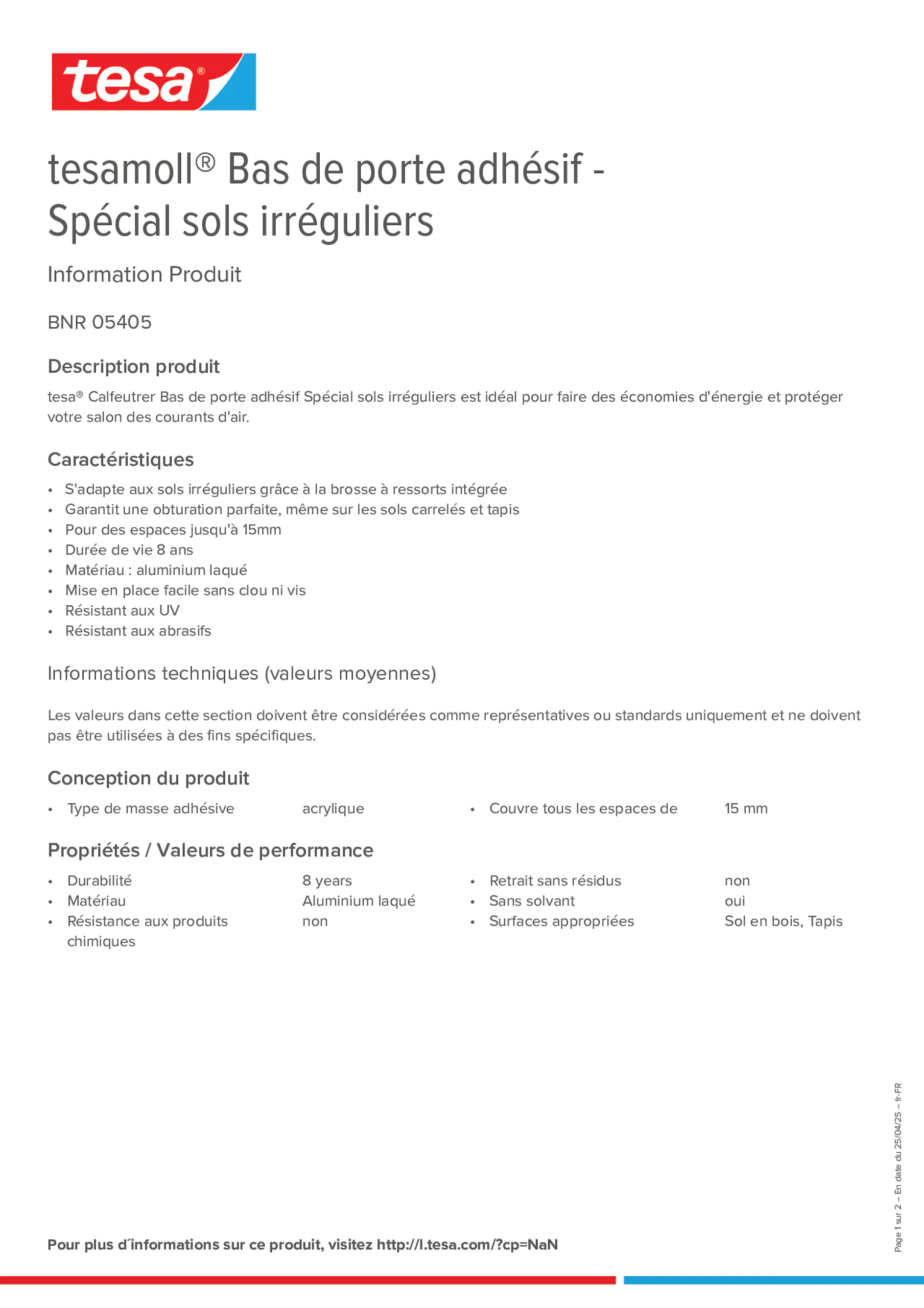 Product information_tesamoll® 05405_fr-FR