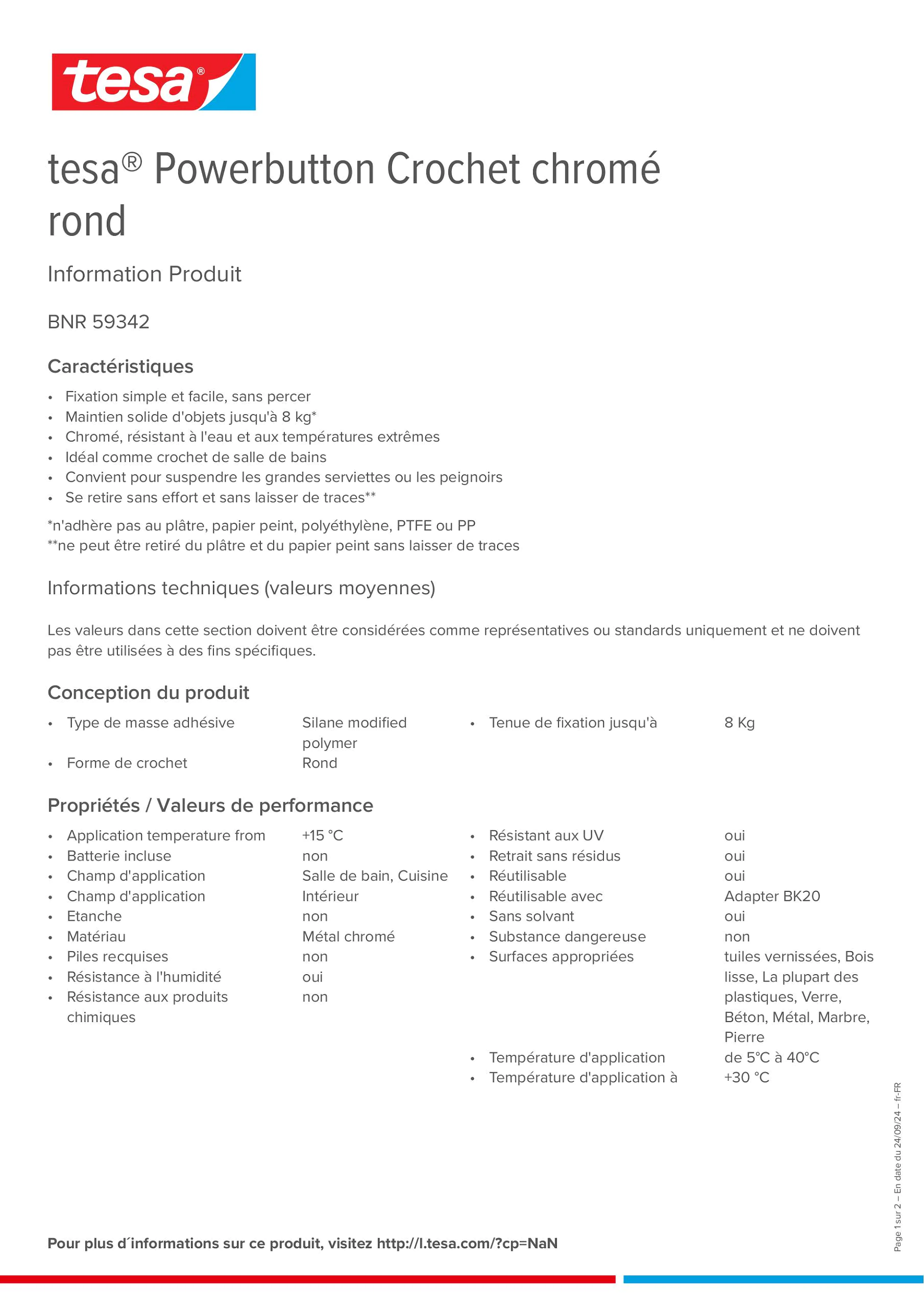 Product information_tesa® Powerbutton 59342_fr-FR